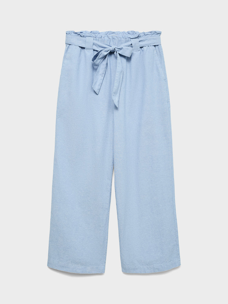 Γυναικεία ζιπ κιλότ VMNORMA HW PAPERBAG CHAMBRAY CULOTTE 10346275 | 10346275