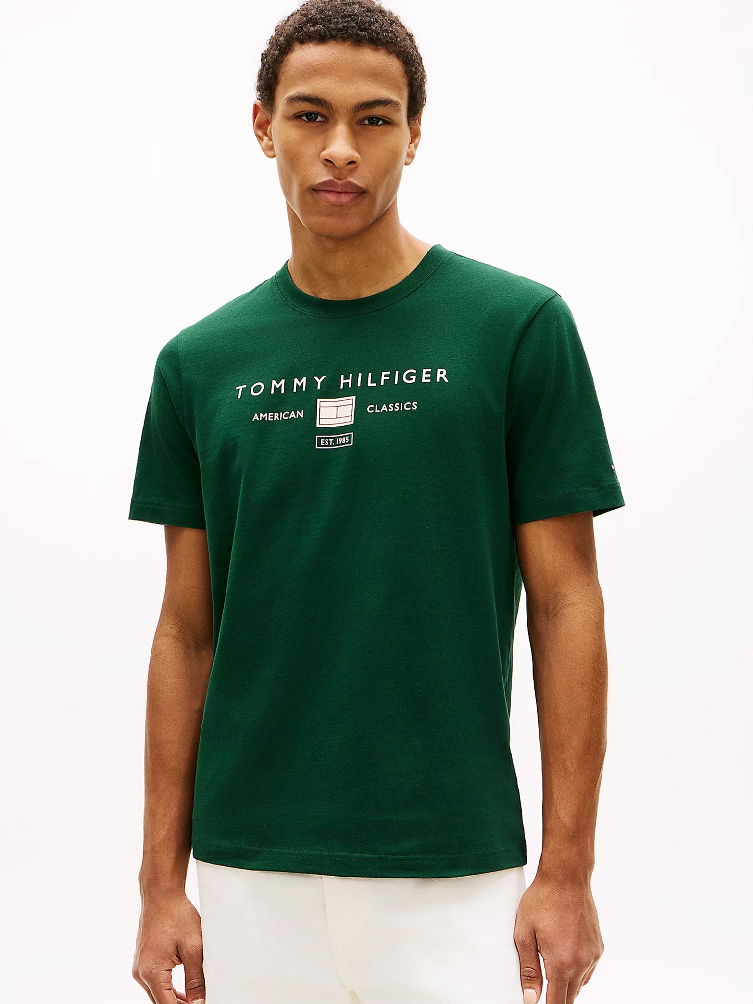 Ανδρικό t-shirt BRAND LOVE MONO STACK TEE MW0MW42365MBN | MW0MW42365MBN