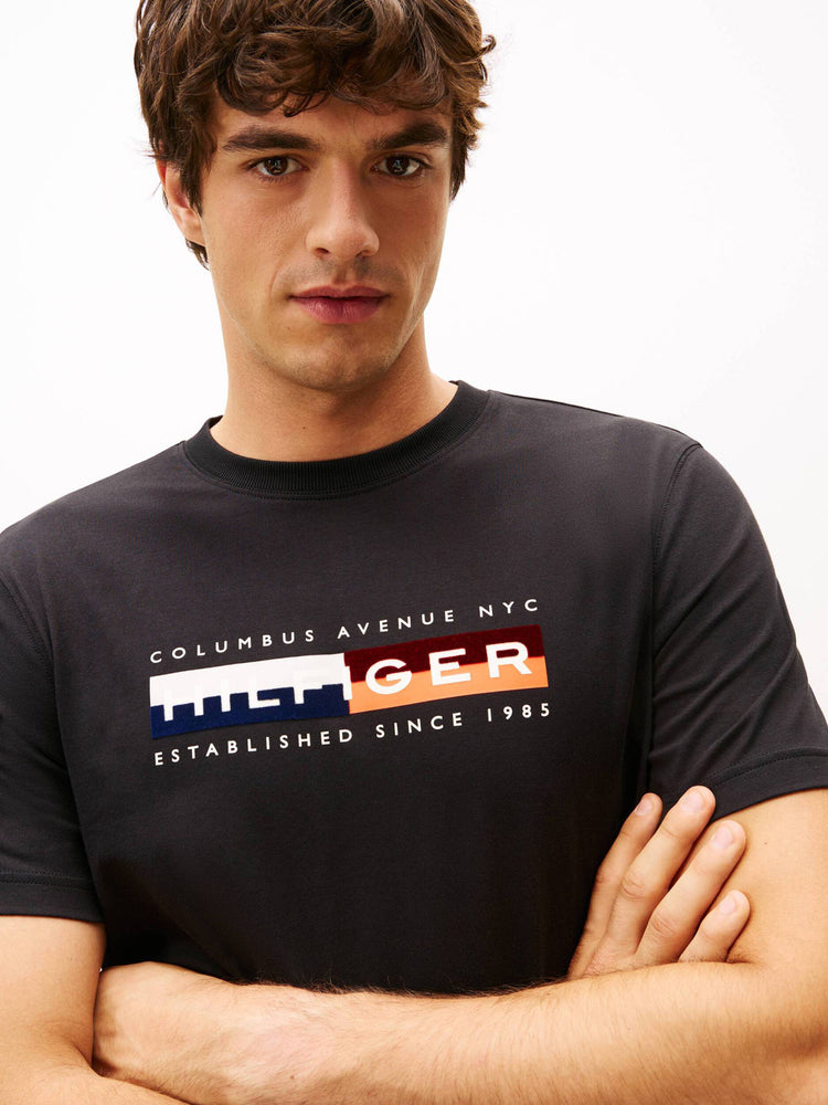 Ανδρικό t-shirt TH COLOUR BLOCK GRAPHIC TEE MW0MW40014BDS | MW0MW40014BDS