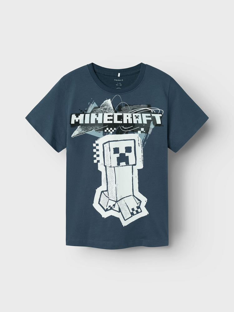 Εφηβική μπλούζα με τύπωμα NKMJIN MINECRAFT SS TOP BOX NOOS BFU 13232367 | 13232367