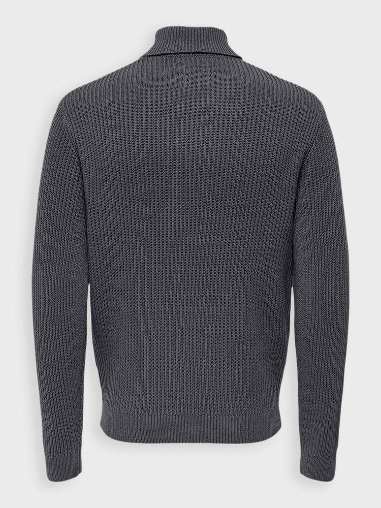 Ανδρική μπλούζα ζιβάγκο ONSFERGAL LIFE REG 7 RIB ROLL KNIT 22030312 | 22030312