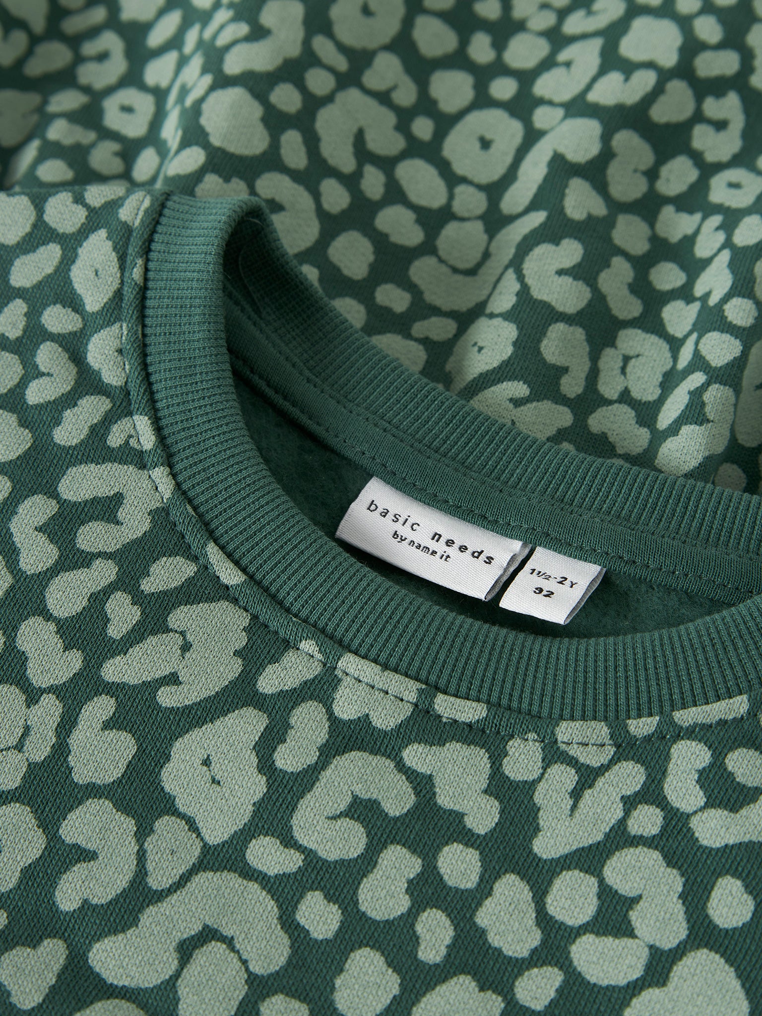 Παιδικό φόρεμα φούτερ Green Leo NMFVILUBA LS SWE DRESS 13235130 | 13235130