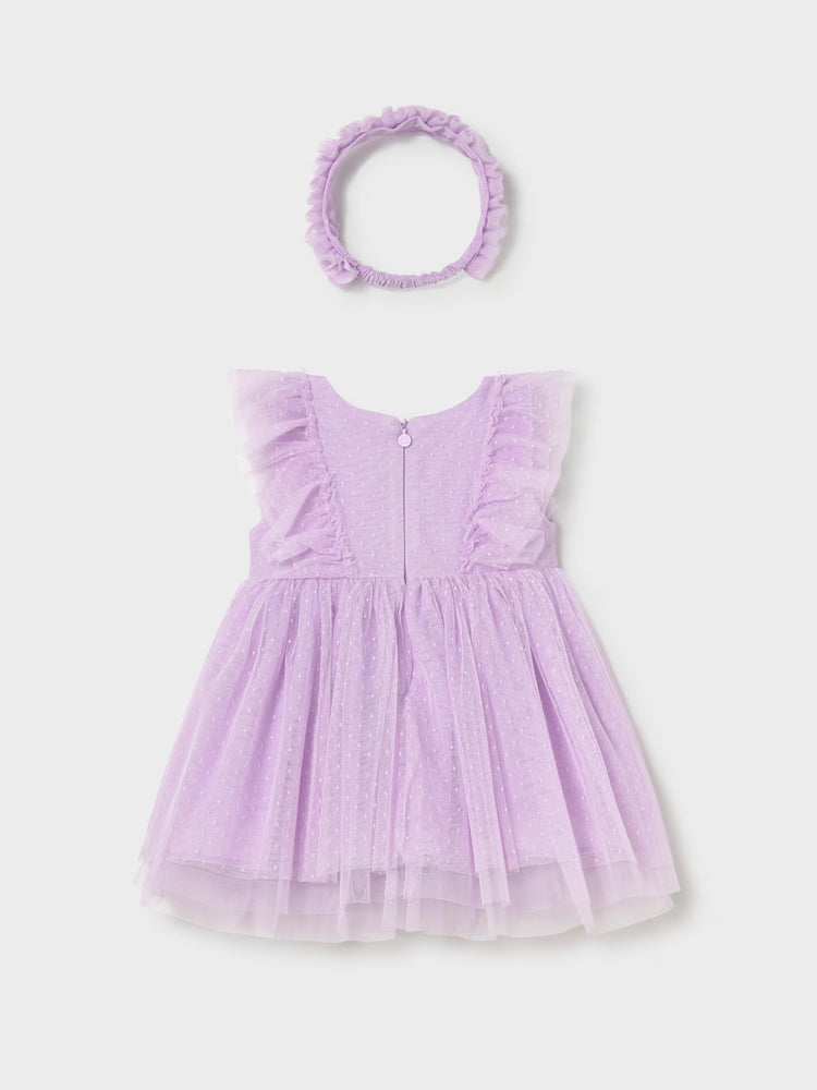Βρεφικό φόρεμα τούλι με κορδέλα | 26-01905-047