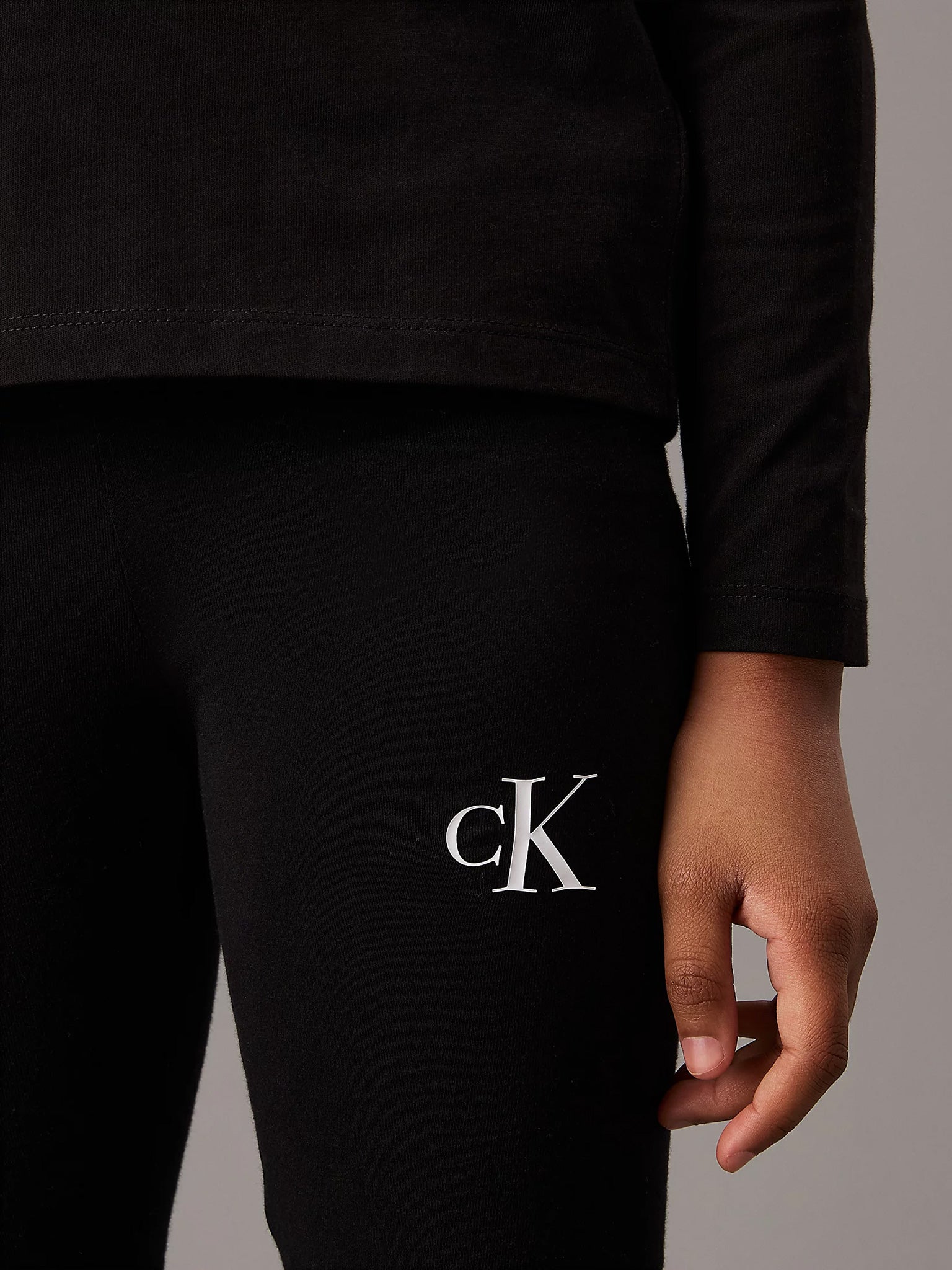 Παιδικό κολάν μακρύ CK LOGO LEGGING IG0IG02137BEH | IG0IG02137BEH