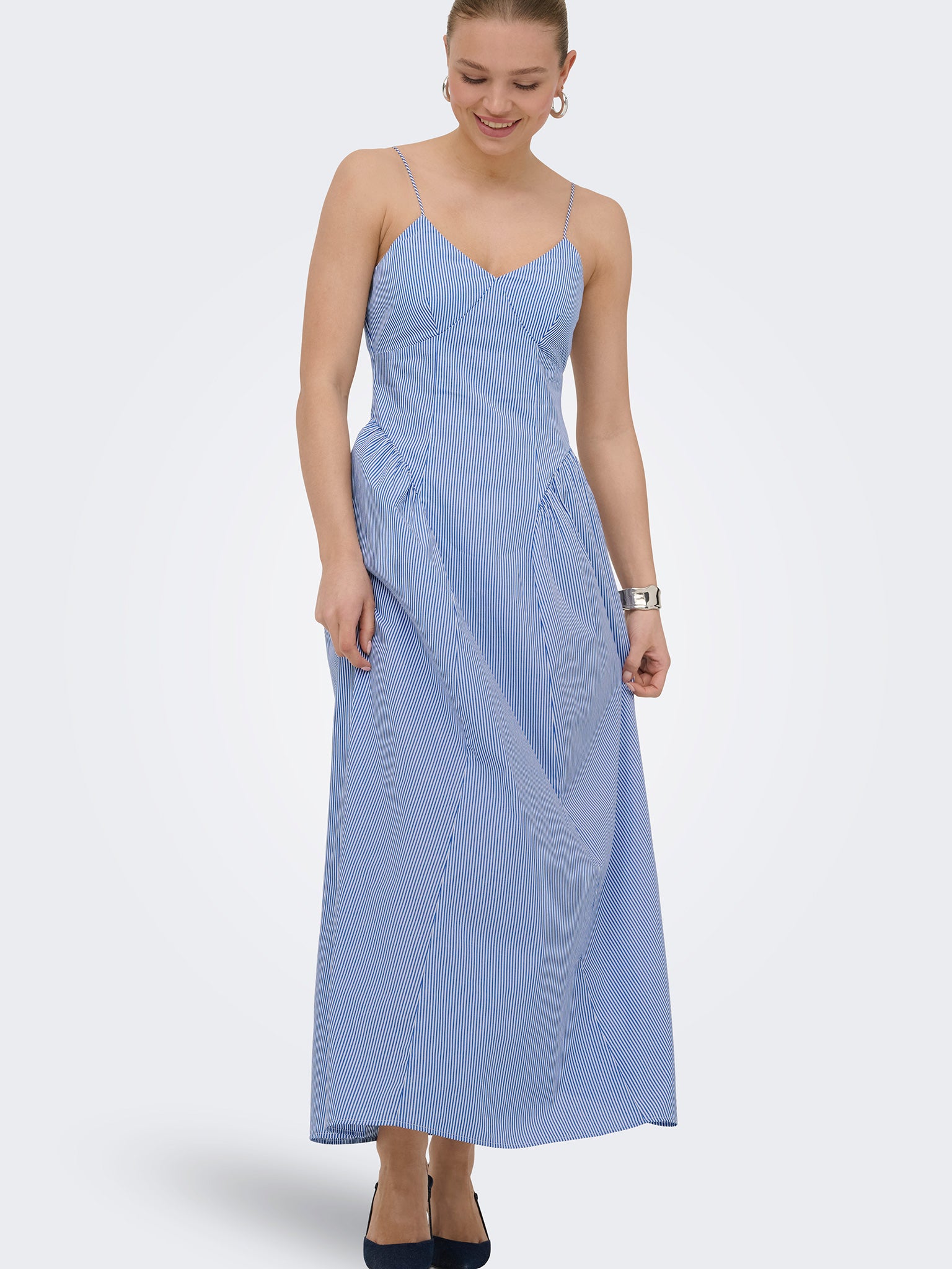Γυναικείο φόρεμα ρίγες ONLTIARI STRAP HIP DRESS WVN 15371086 | 15371086