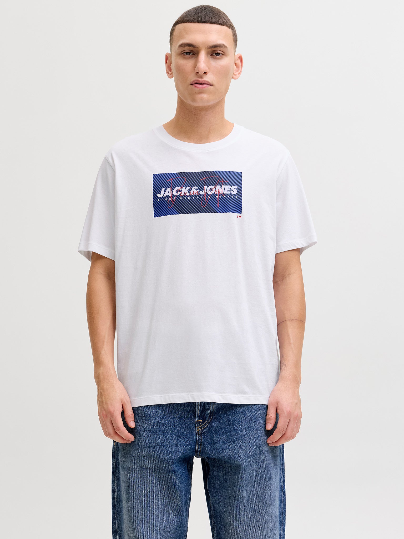 Ανδρικό t-shirt JJCOLE PRINT TEE SS CREW NECK 12288492 | 12288492