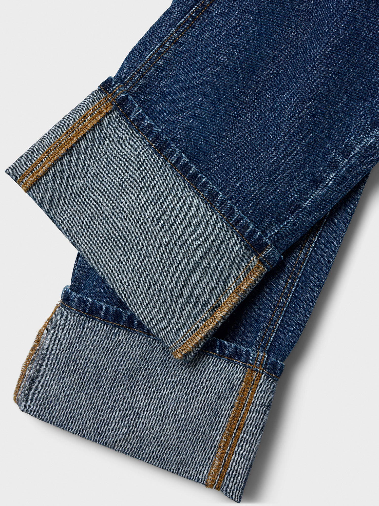 Εφηβικό παντελόνι τζιν με ρεβέρ NKFROSE WIDE JEANS 1030-RM BTS 13248422 | 13248422