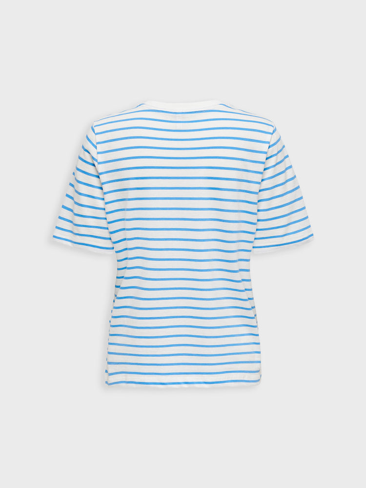 Γυναικείο t-shirt ριγέ ONLBONE LIFE S/S LA POMME TOP BOX JRS 15324124 | 15324124