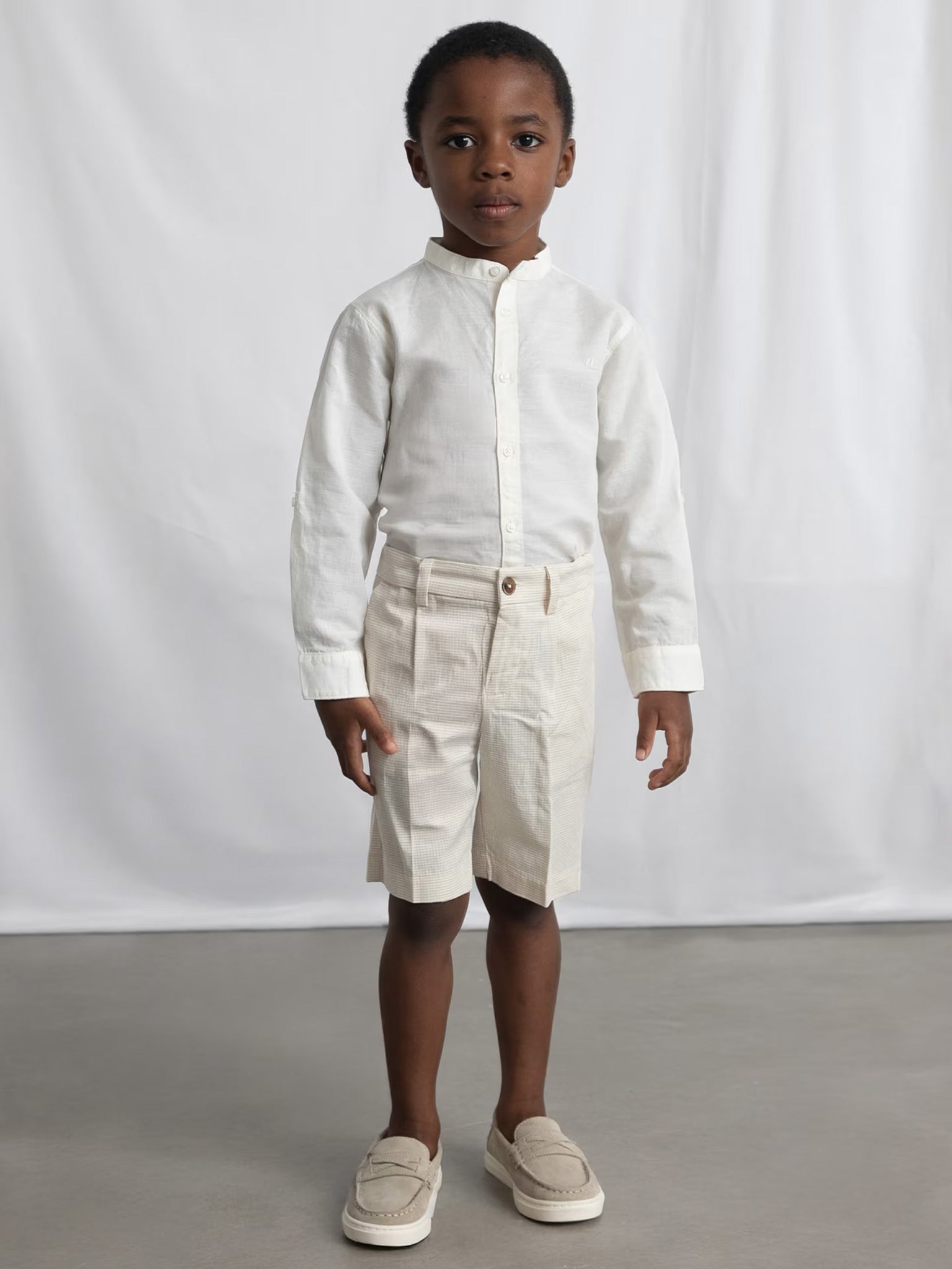 Παιδικό πουκάμισο γιακάς mao | 26-03118-030