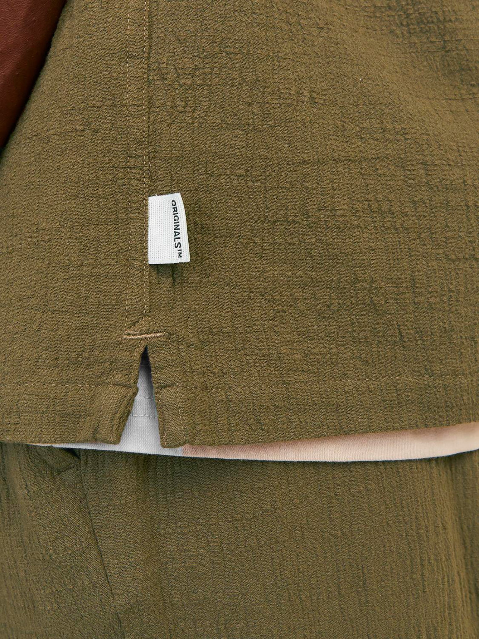 Ανδρικό πουκάμισο γκοφρέ JORLUKE CRINKLE RESORT SHIRT 12255781 | 12255781