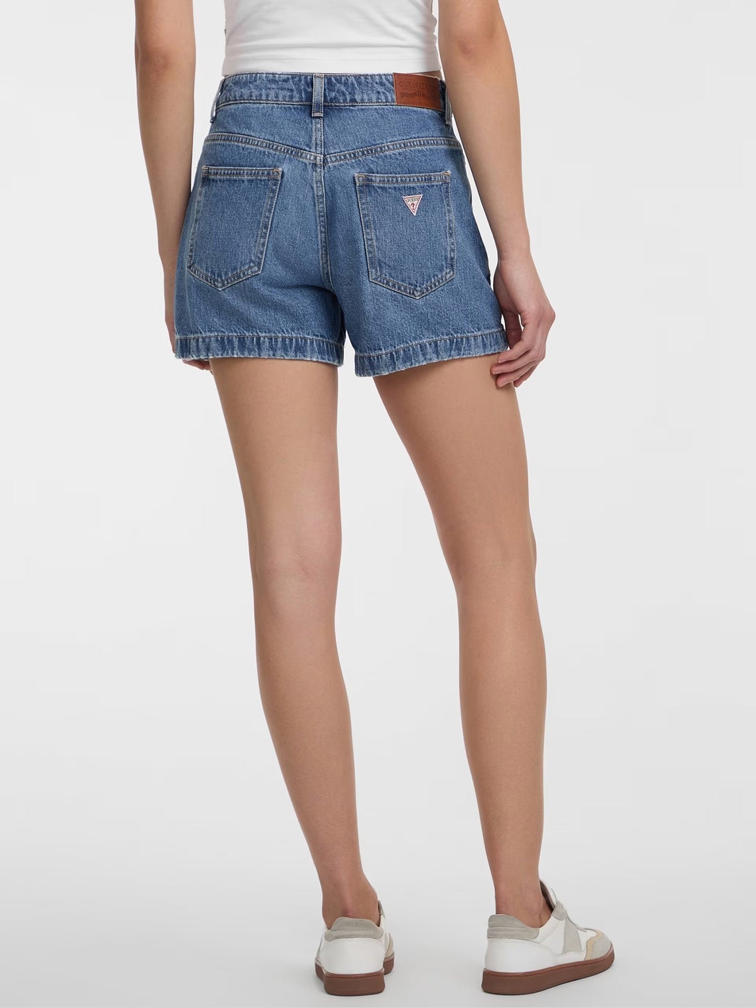 Γυναικείο σορτς τζιν highwaist mom sho - eco linen storm indigo W5GD0SD5O13GJLV | W5GD0SD5O13GJLV