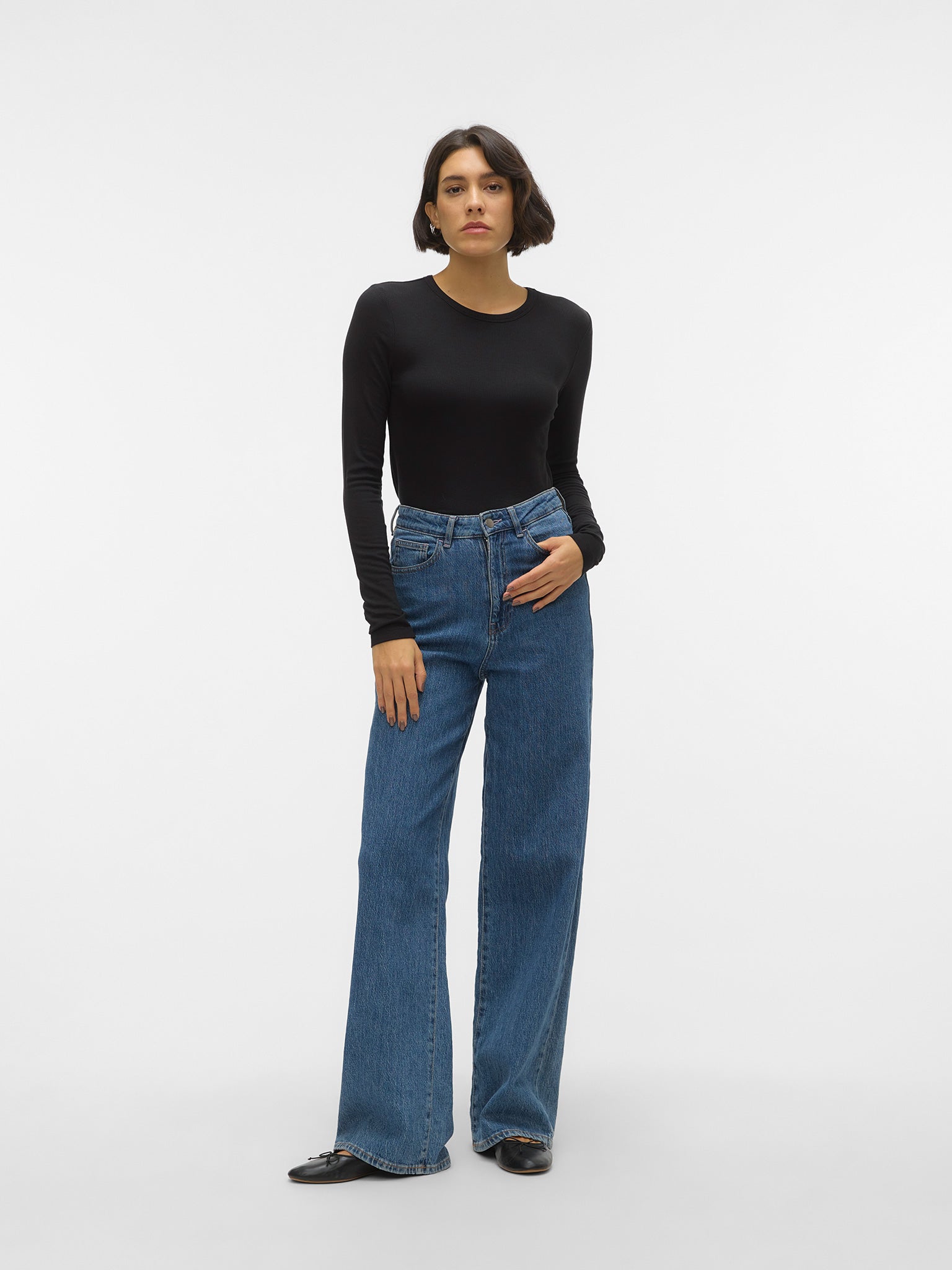 Γυναικεία μπλούζα ριπ AWIRWINA LS O-NECK TOP NOOS 10300893 | 10300893