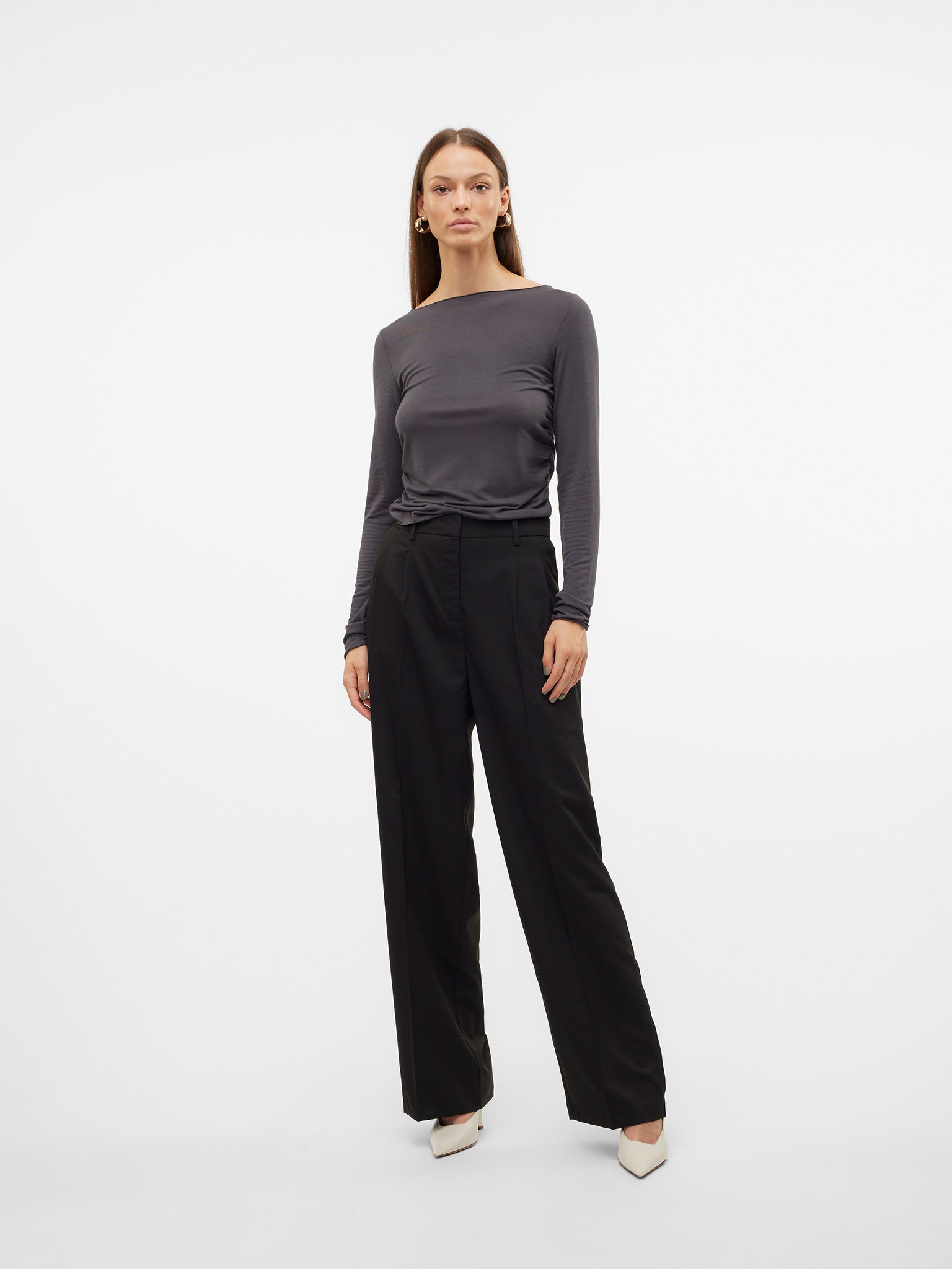 Γυναικείο παντελόνι VMNILA MW LOOSE DAD PANT NOOS 10320919 | 10320919