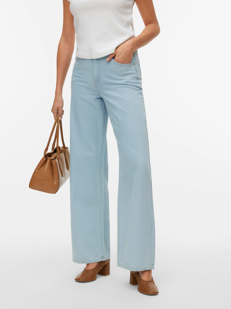 Γυναικείο παντελόνι τζιν light blue VMKIRSA IDA HR WIDE JEANS MIX 10335361 | 10335361