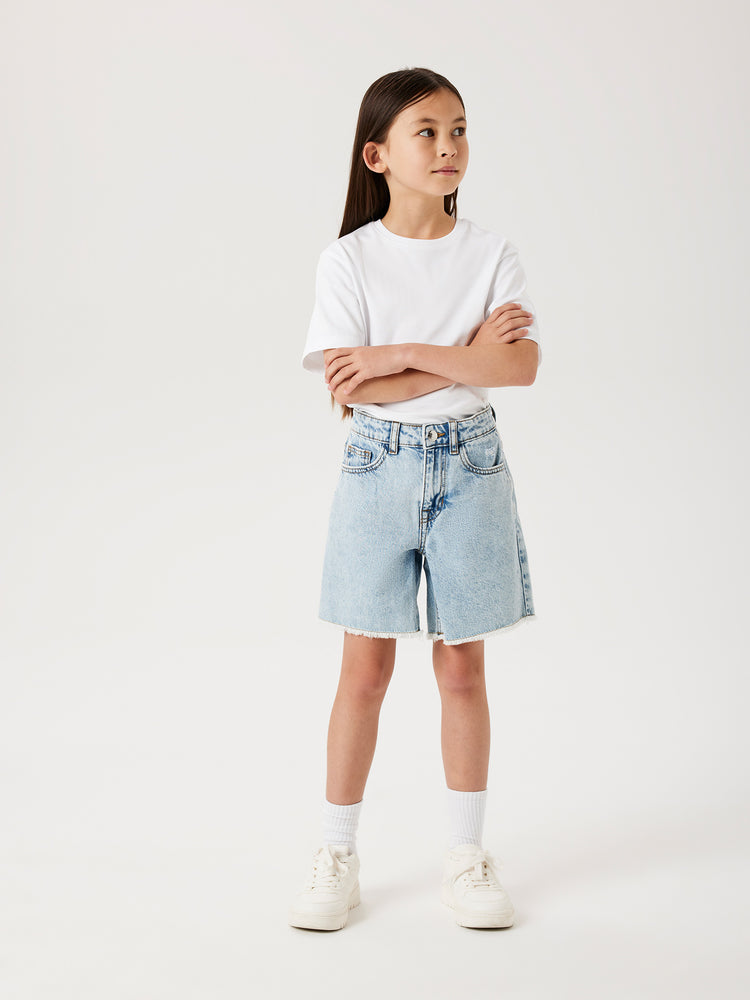 Εφηβικό σορτς τζιν NKFBELLA HW WIDE DNM SHORTS 1488-BE NOOS 13240207 | 13240207
