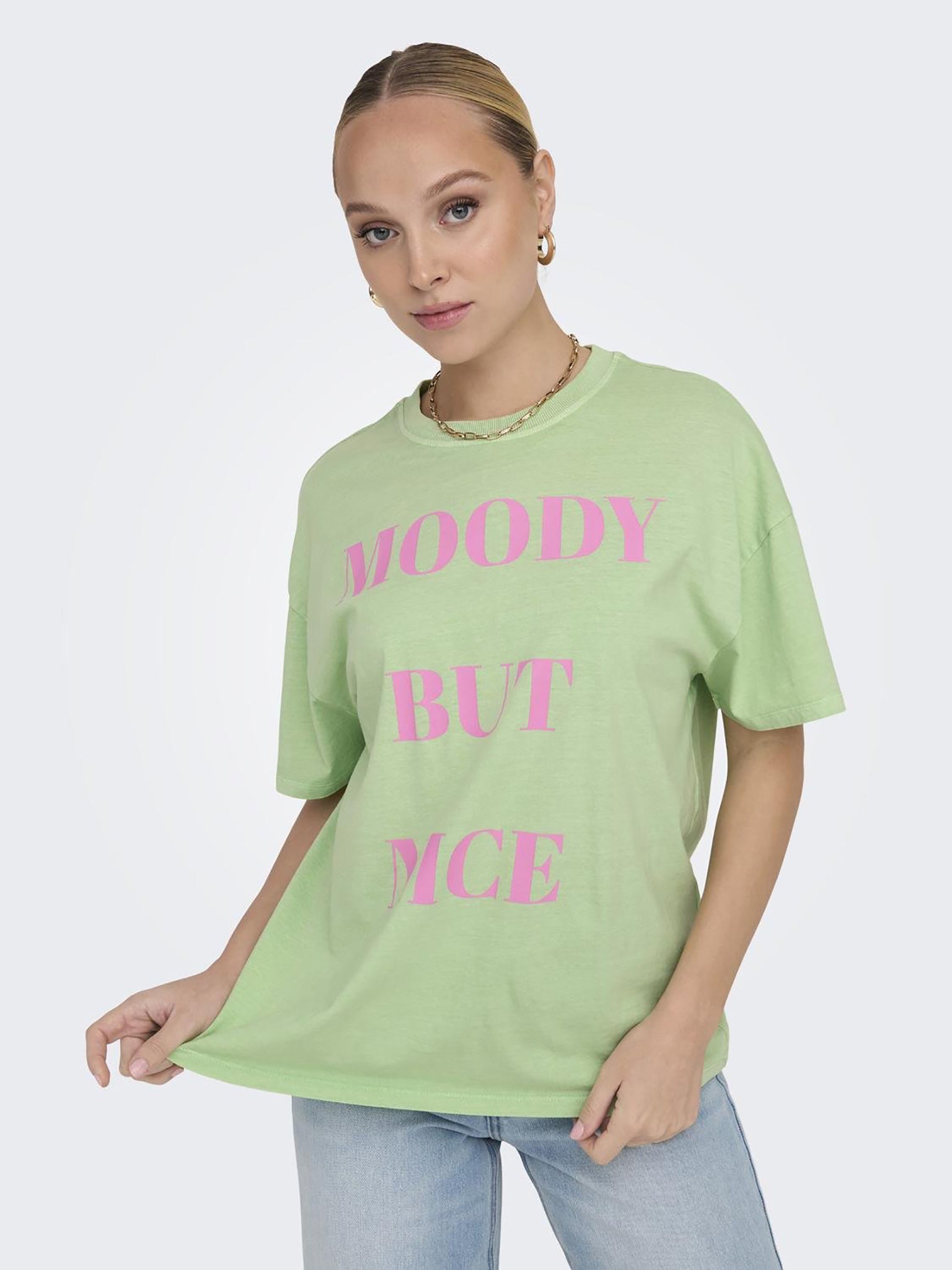 Γυναικείο t-shirt ONLRILLY S/S MOOD TOP BOX JRS 15316994 | 15316994