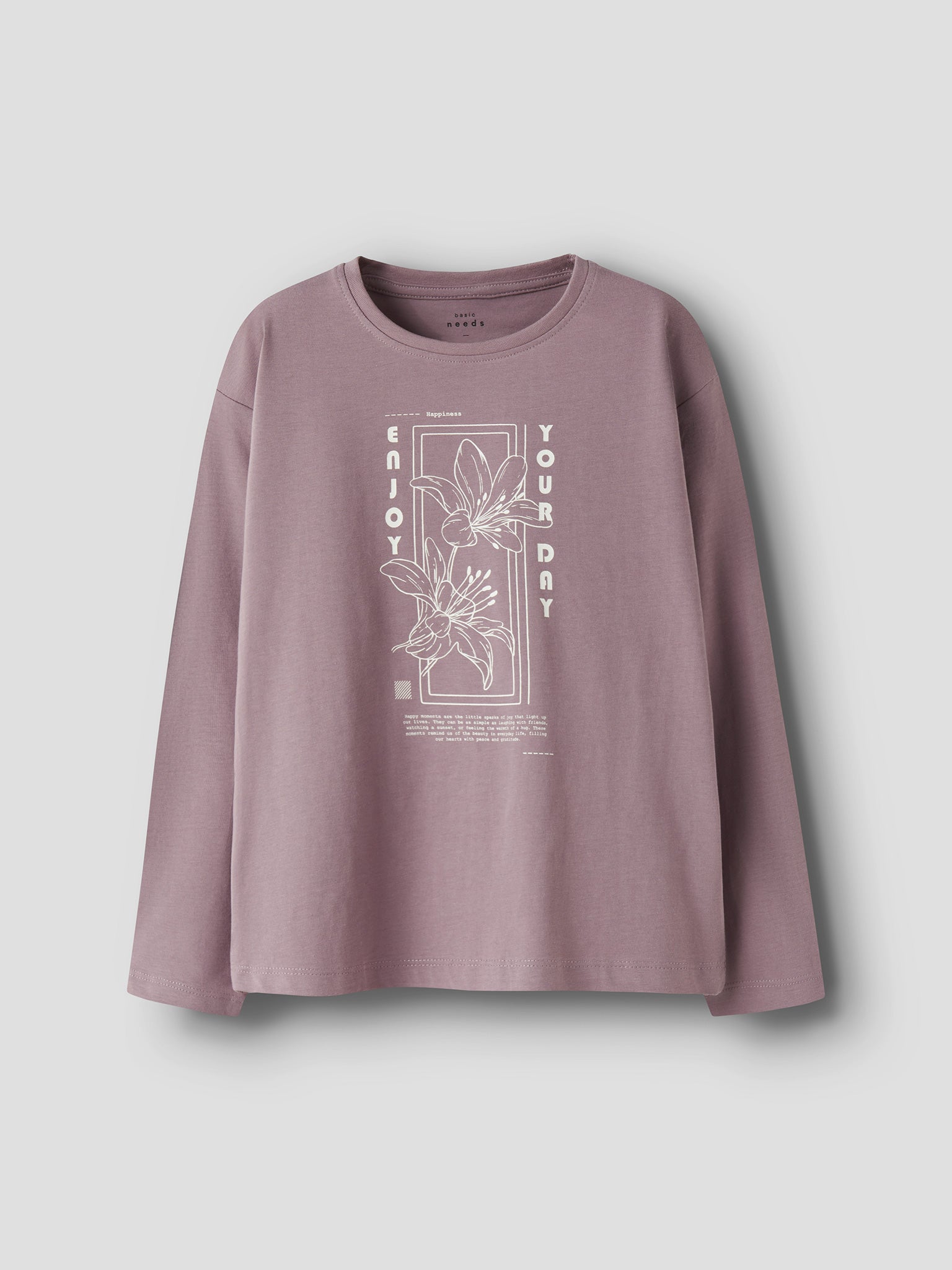 Εφηβική μπλούζα μακό enjoy your NKFVEEN LS RLX TOP 13234709 | 13234709