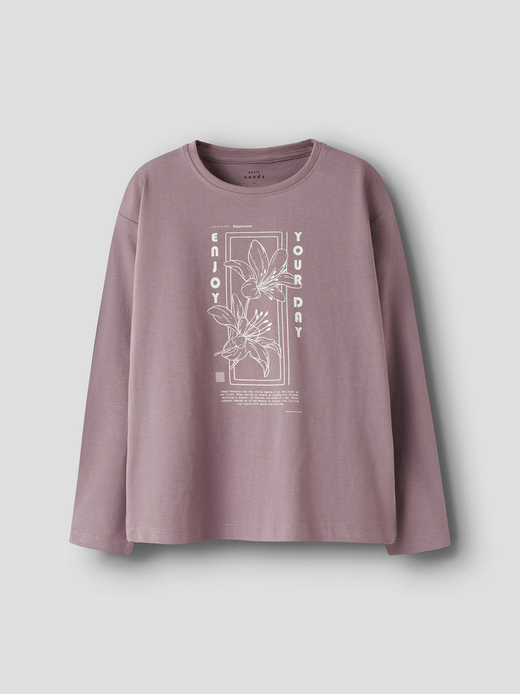 Εφηβική μπλούζα μακό enjoy your NKFVEEN LS RLX TOP 13234709 | 13234709