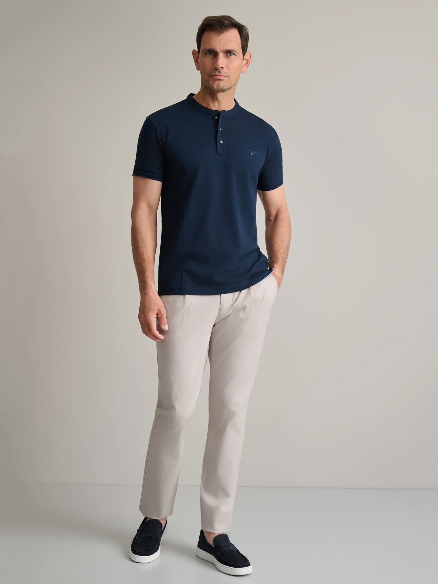 Ανδρικό polo marine blue 24TS.005/YL/PB | 24TS.005/YL/PB