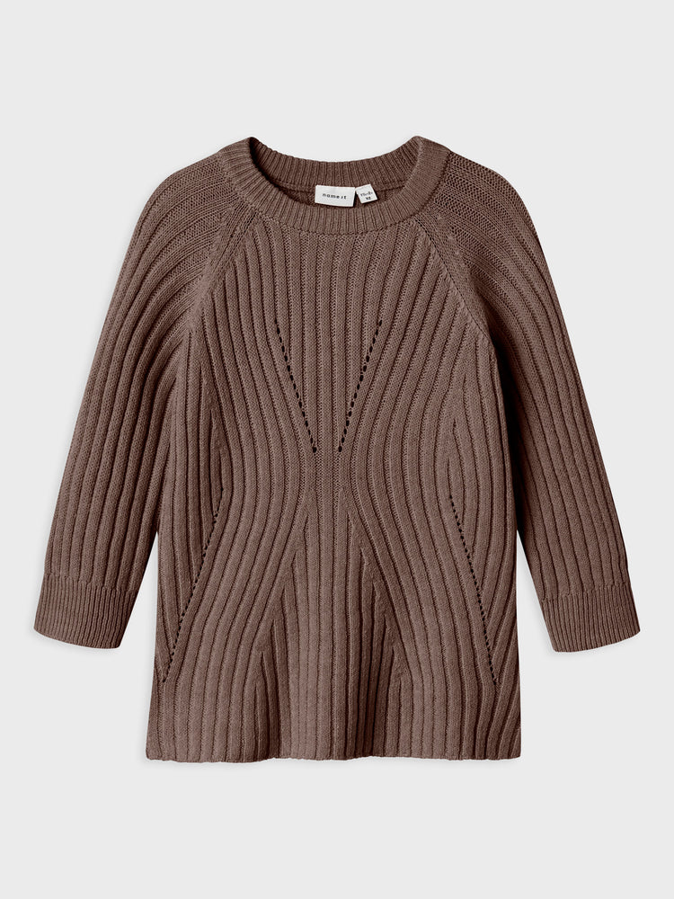 Παιδικό φόρεμα πλεκτό NMFRIKINE LS KNIT DRESS 13244690 | 13244690