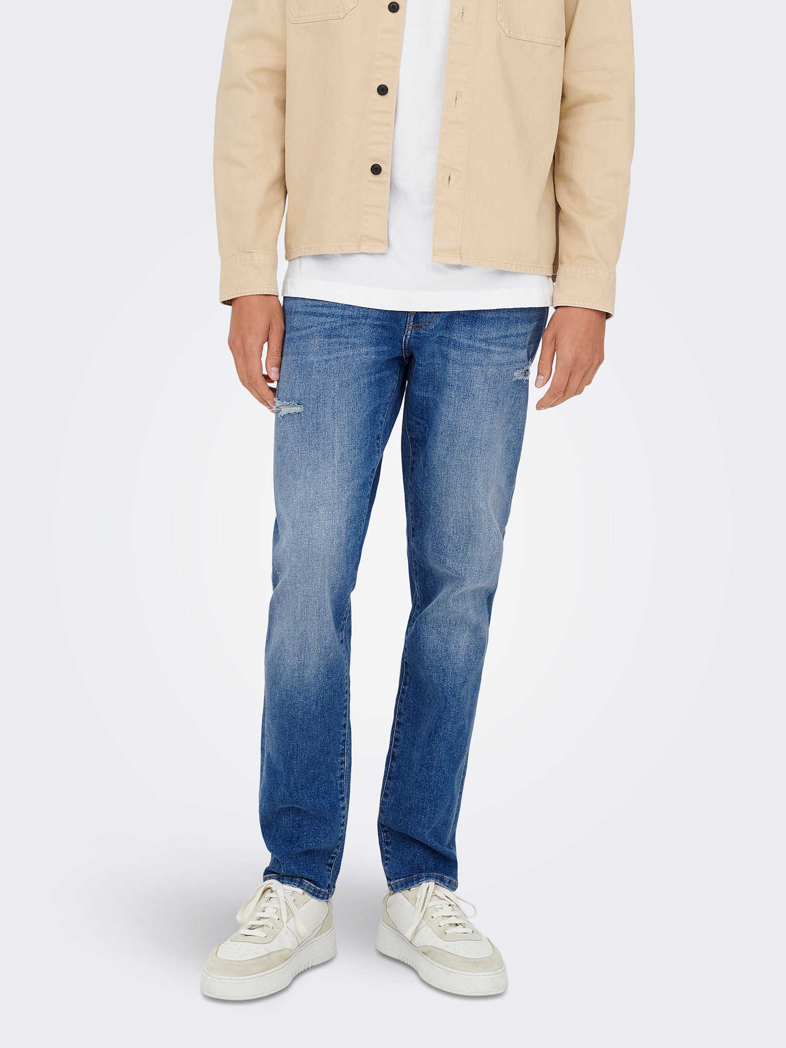 Ανδρικό παντελόνι τζιν medium blue ONSWEFT REGULAR 4384 EY BOX JEANS 22034384 | 22034384