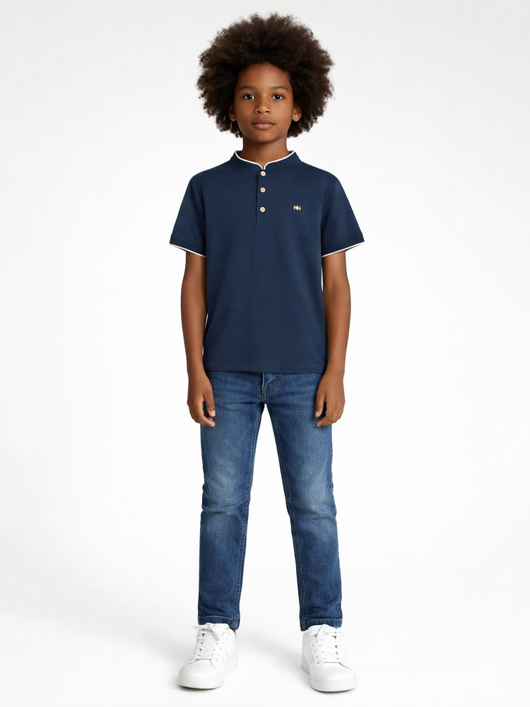 Εφηβική μπλούζα polo | 13-226034-5