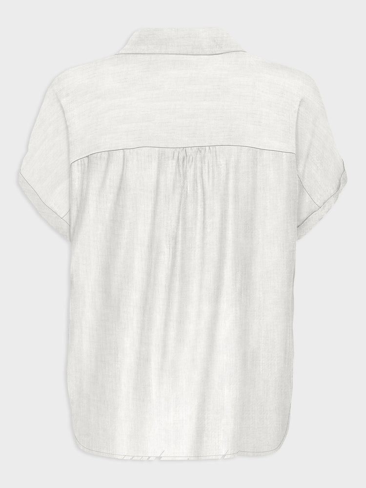 Γυναικείο πουκάμισο ONLGIBSI-PUORI SS V-NECK SHIRT WVN 15370650 | 15370650