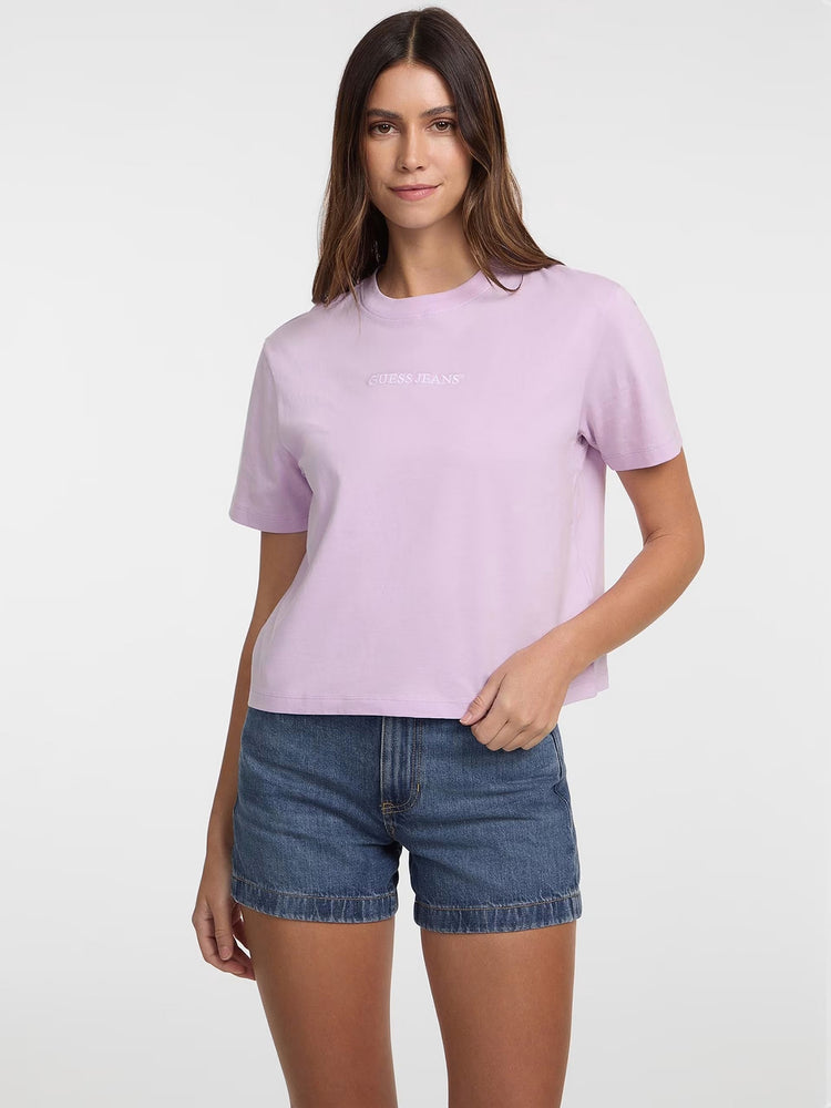 Γυναικείο t-shirt boxy embro logo tee W5RI42K8HM0G487 | W5RI42K8HM0G487