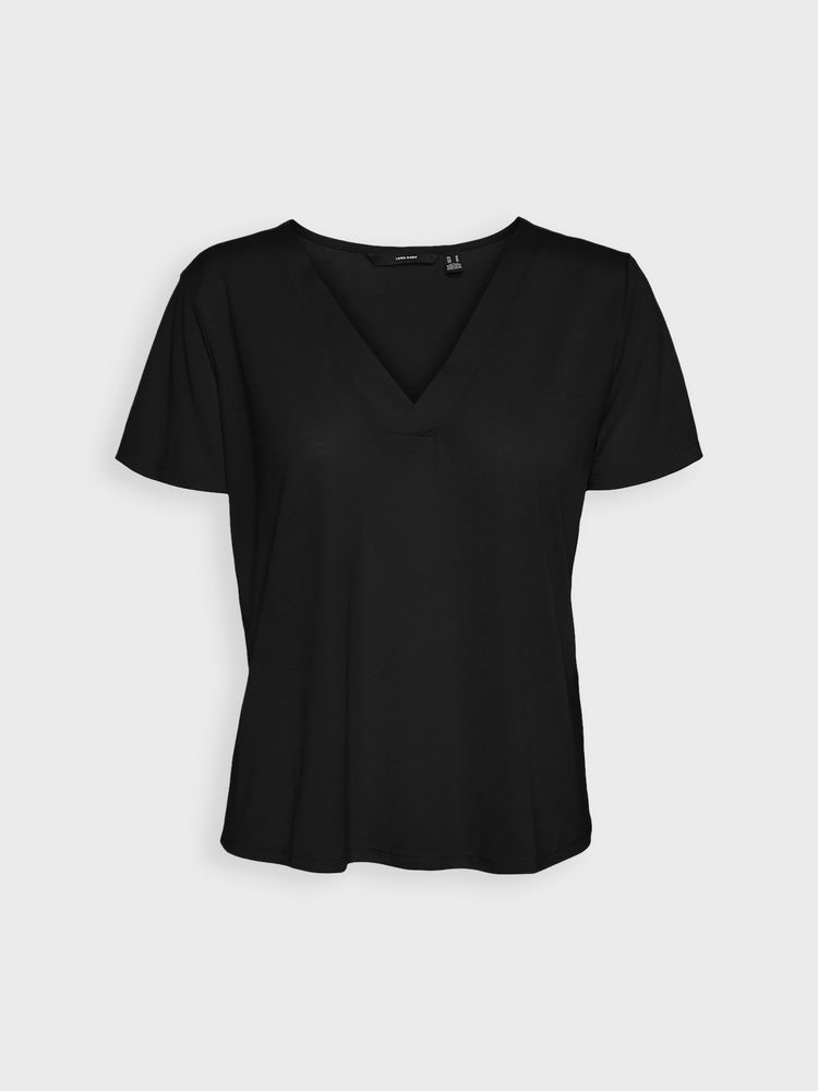 Γυναικεία μπλούζα VMSPICY SS V-NECK LOOSE TOP JRS 10307293 | 10307293