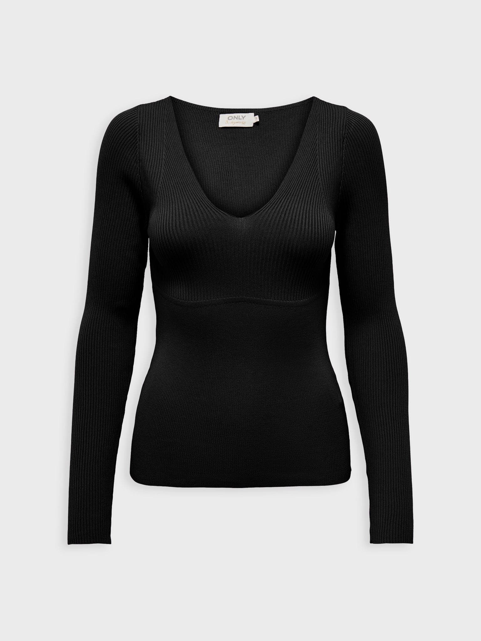 Γυναικεία μπλούζα  ONLLISA LS DETAIL V-NECK KNT 15306996 | 15306996