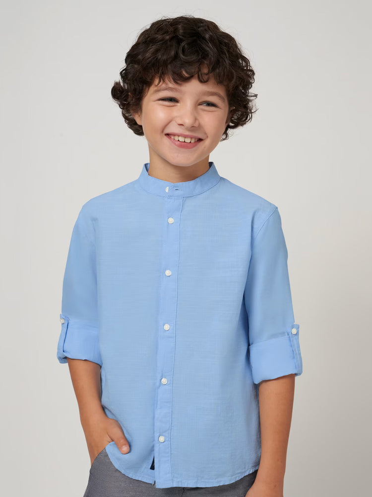 Εφηβικό πουκάμισο μακρυμάνικο μάο Better Cotton 24-06121-044 | 24-06121-044