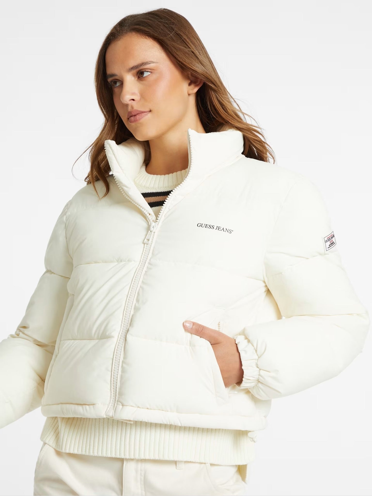 Γυναικείο μπουφάν puffer cropped W4BL20WGII2G053 | W4BL20WGII2G053