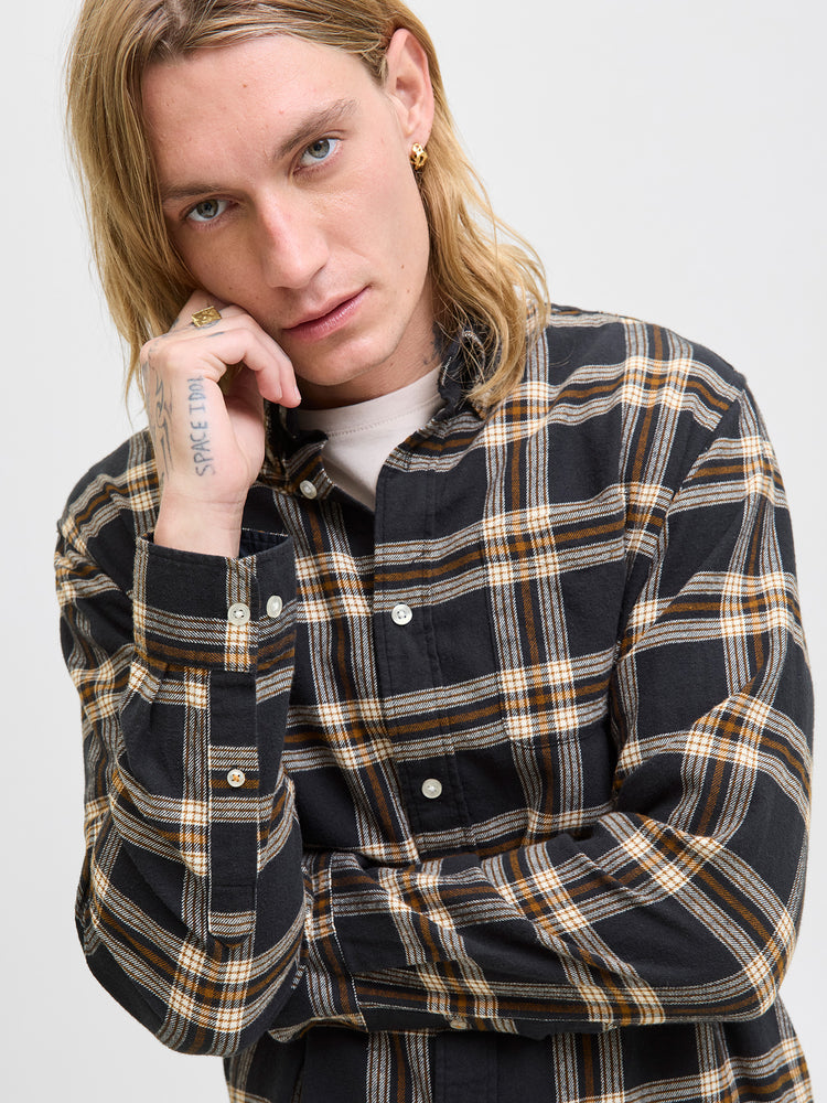 Ανδρικό πουκάμισο καρό JJECLASSIC FLANNEL CHECK SHIRT LS 12278406 | 12278406
