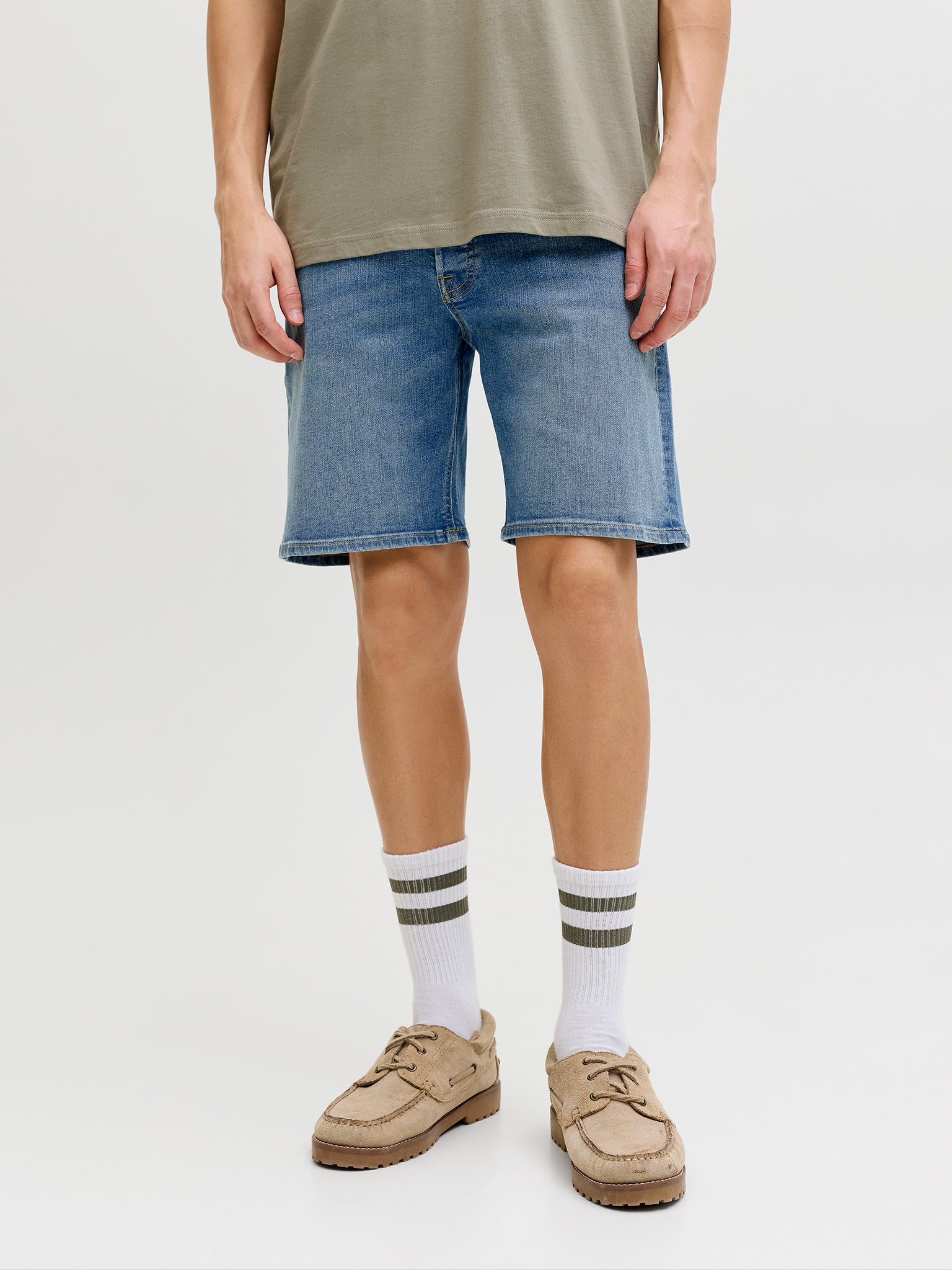 Ανδρική βερμούδα τζιν blue denim JJIRICK JJORIGINAL SHORTS AT 12290839 | 12290839