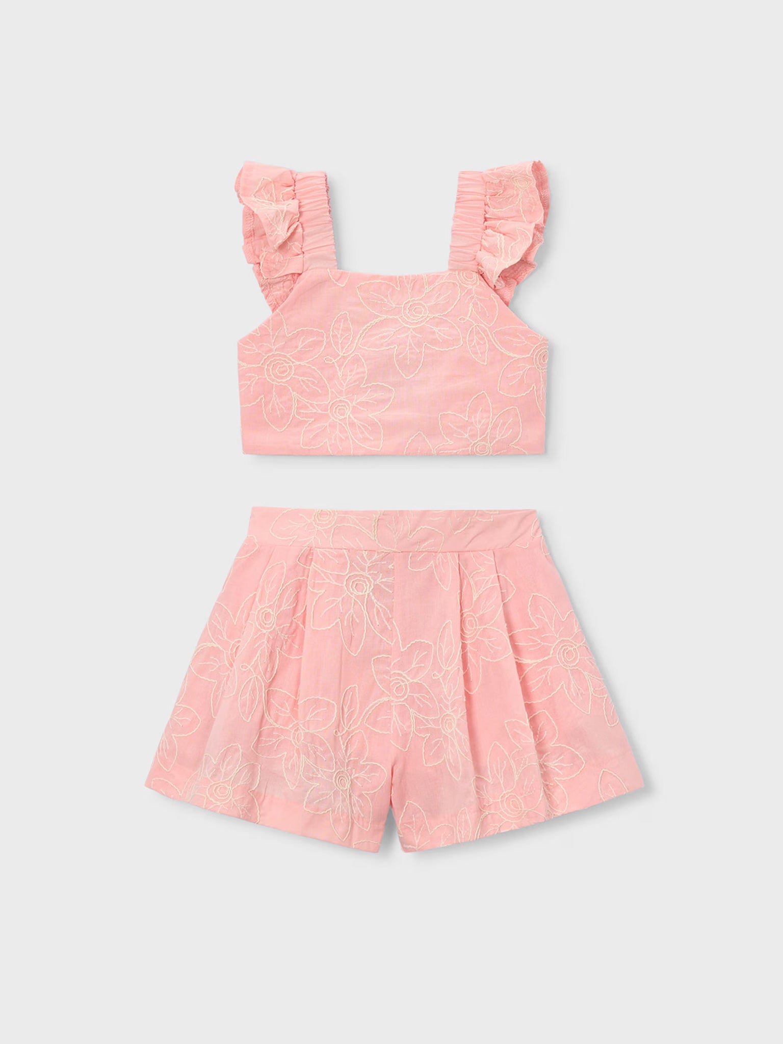 Παιδικό σετ κεντητό με σορτς | 26-03235-090