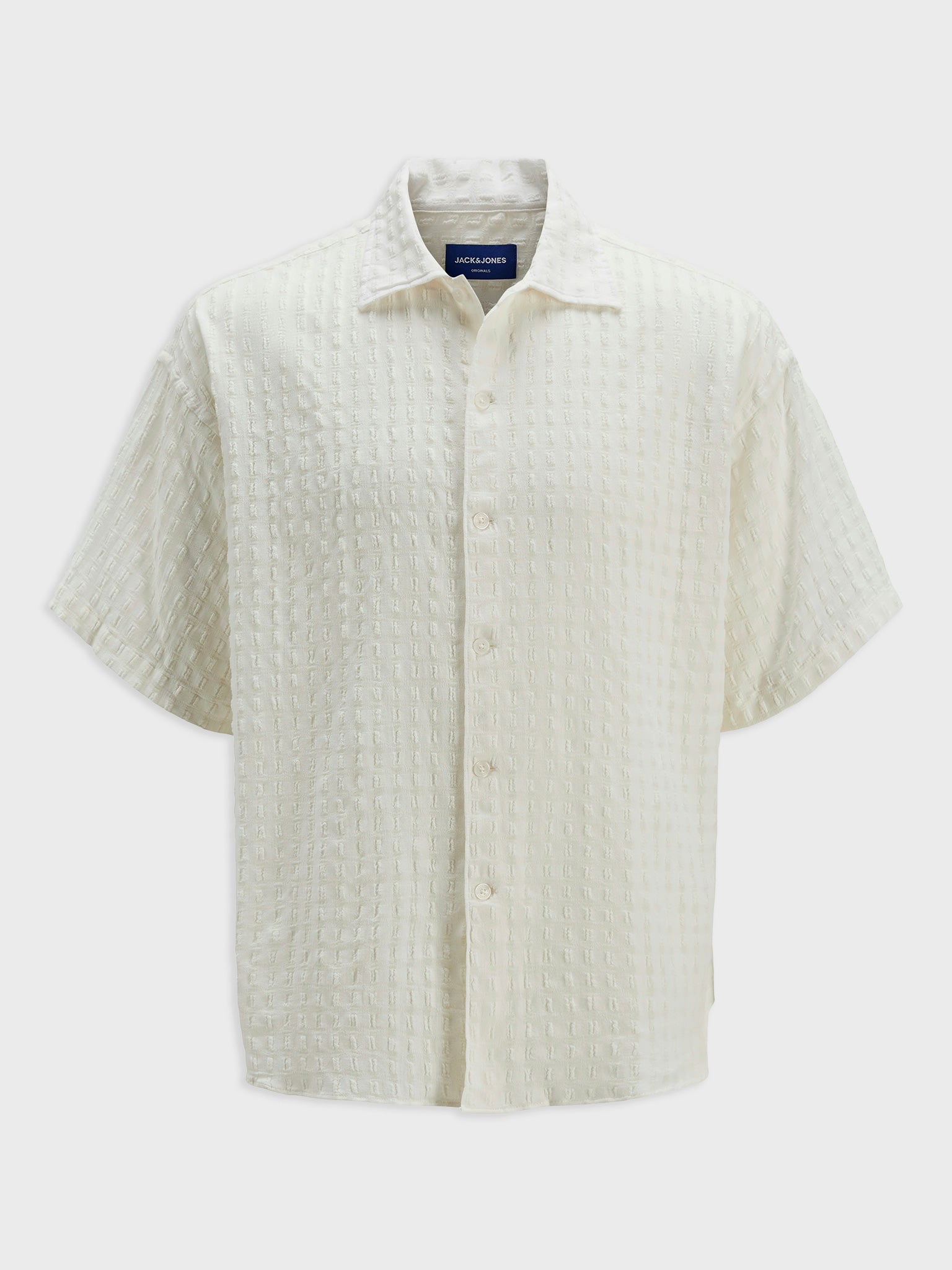 Ανδρικό πουκάμισο JORBELLAGIO SEERSUCKER SHIRT SS 12277289 | 12277289