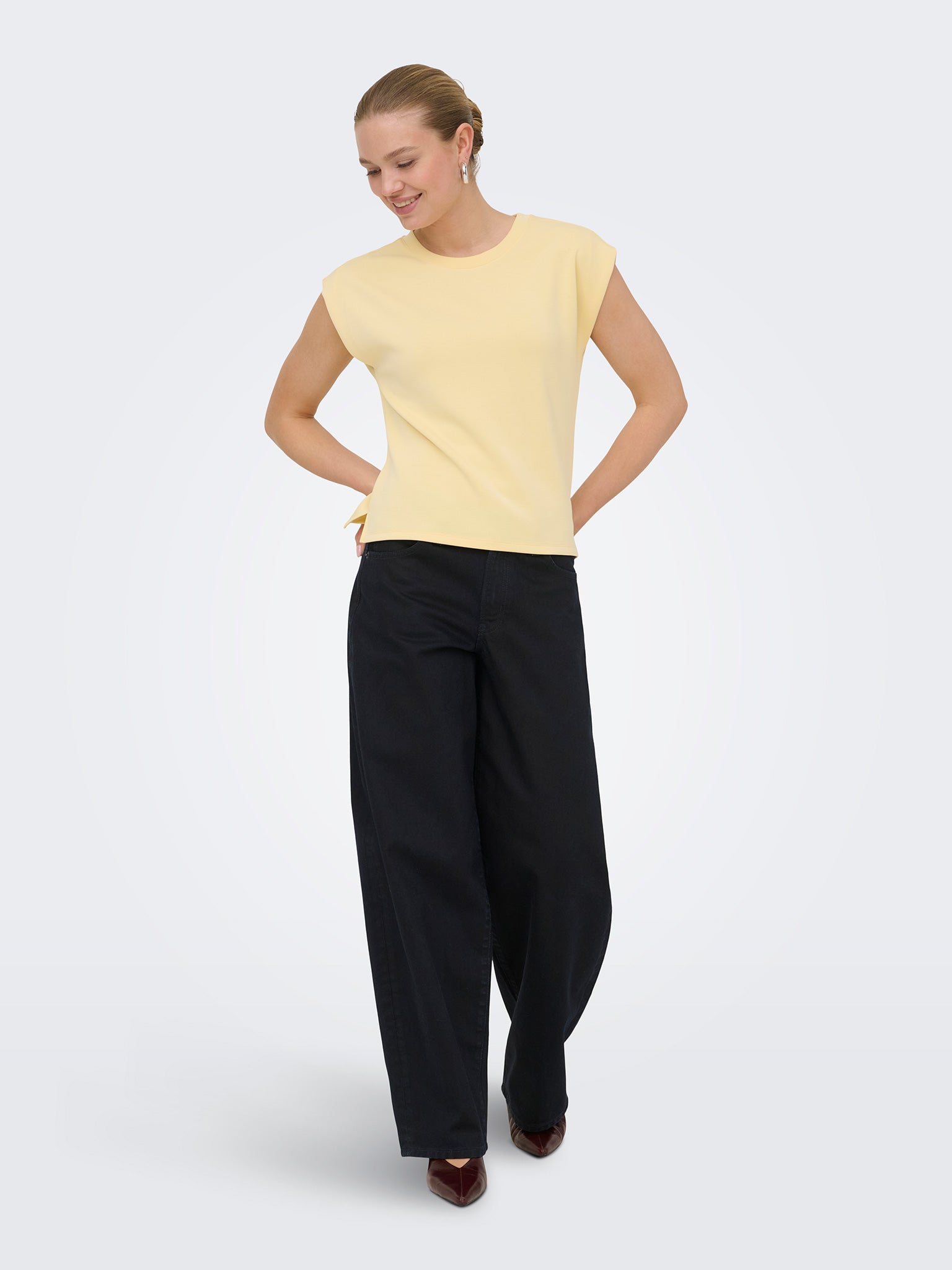 Γυναικεία μπλούζα ONLMAYA S/L BOXY TOP SWT 15376065 | 15376065