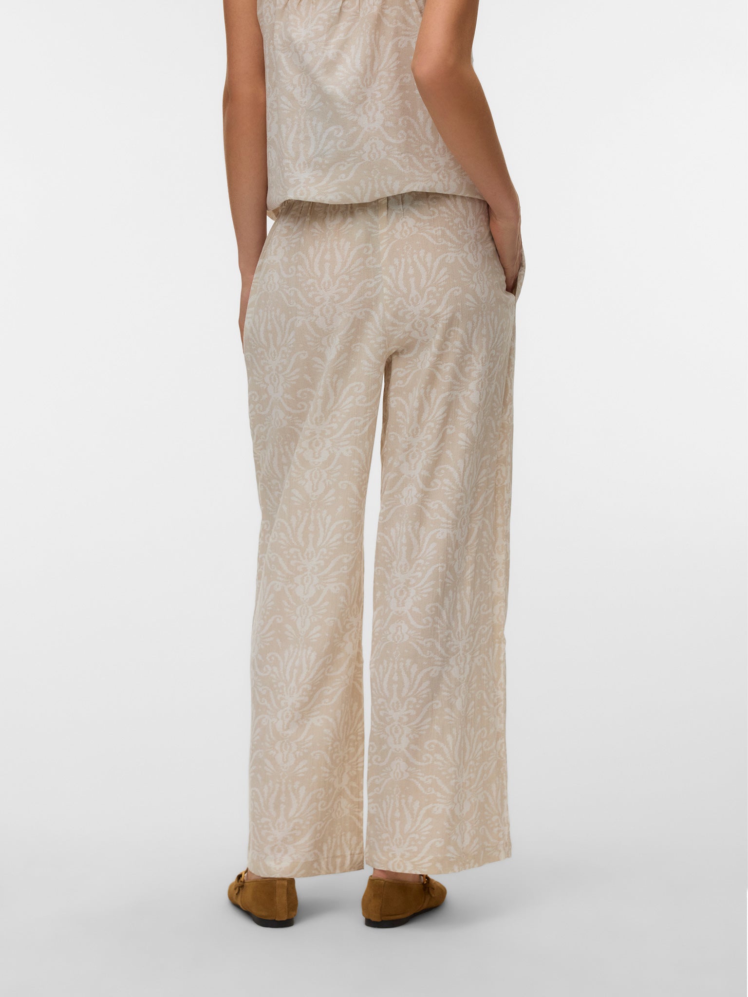Γυναικείο παντελόνι εμπριμέ VMDICTHE NW WIDE TIE PANT WVN 10341604 | 10341604