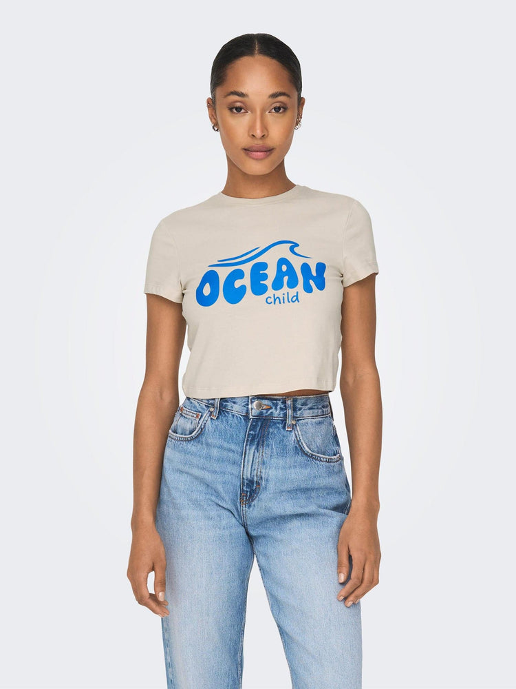 Γυναικείο t-shirt crop ONLAMY S/S COAST TOP 15296958 | 15296958