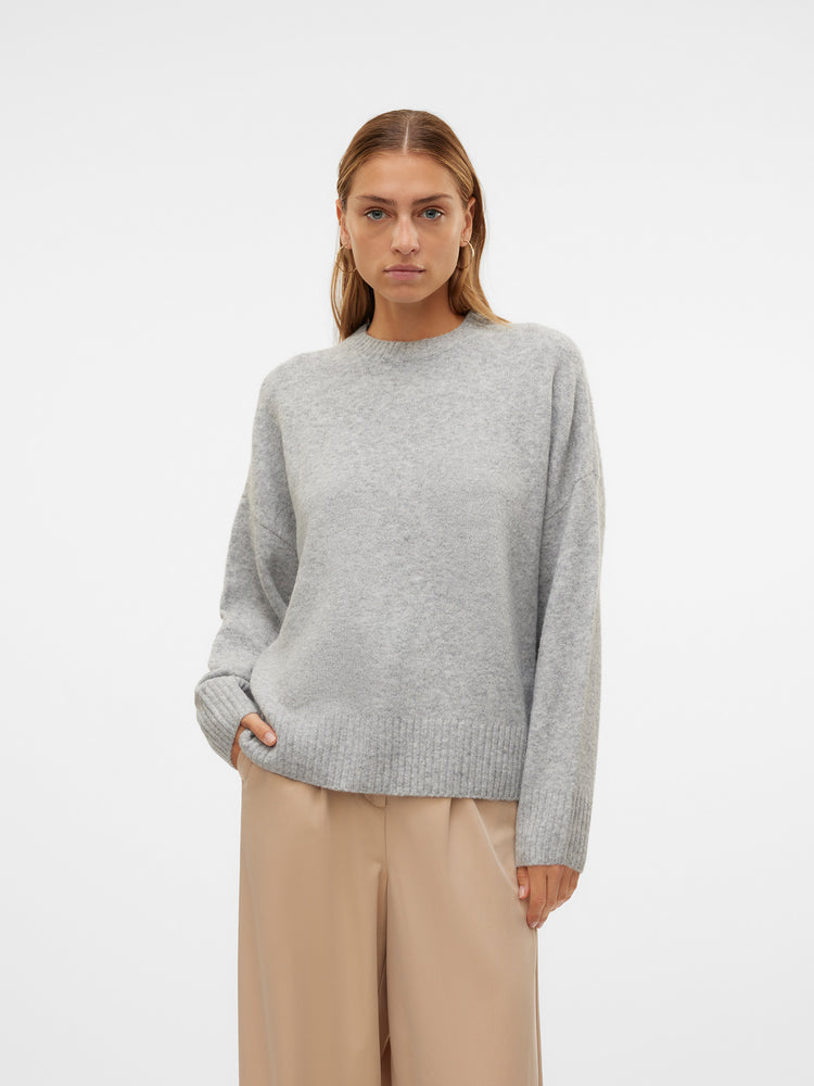 Γυναικεία μπλούζα πλεκτή VMBOOM LS O-NECK PULLOVER GA NOOS 10320463 | 10320463