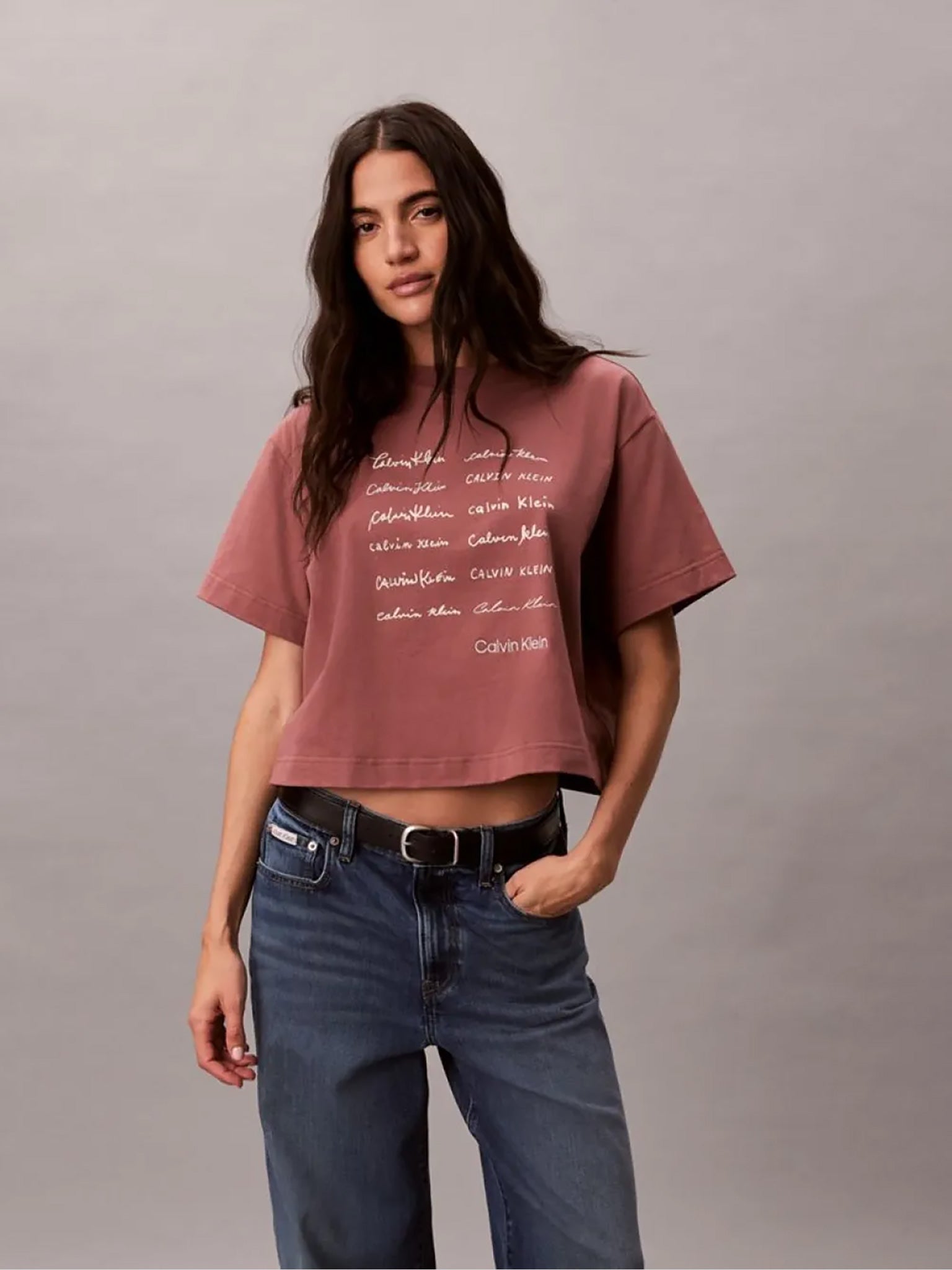 Γυναικεία μπλούζα crop SS CROPPED BOXY GRAPHIC TEE LV047F823G41J | LV047F823G41J