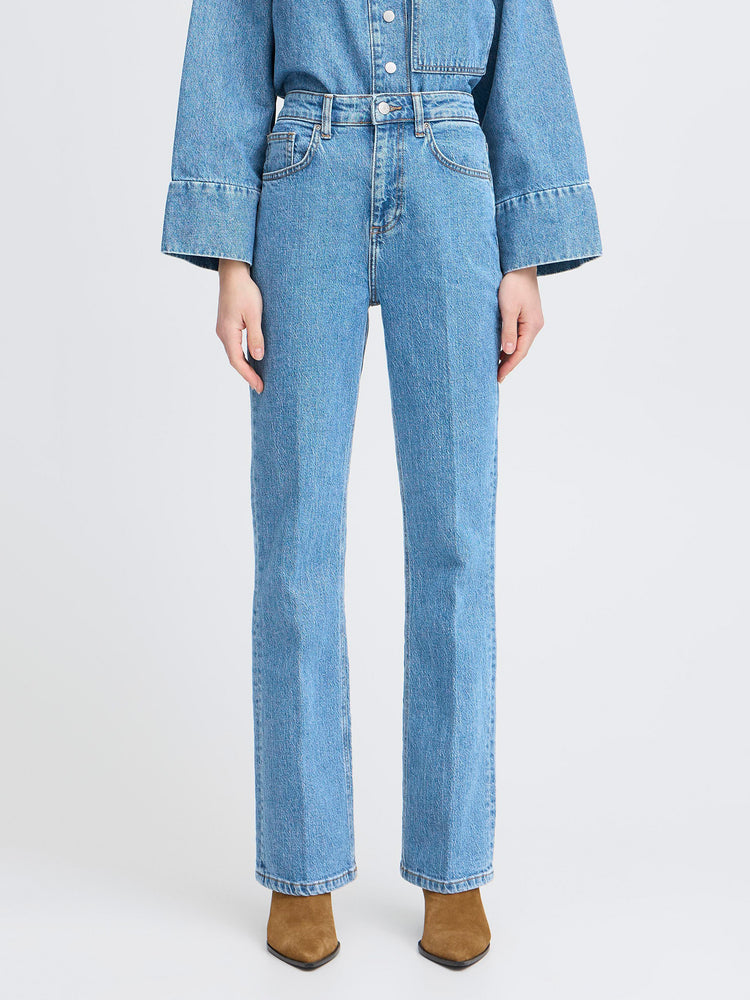 Γυναικείο παντελόνι τζιν mid blue | 20818561