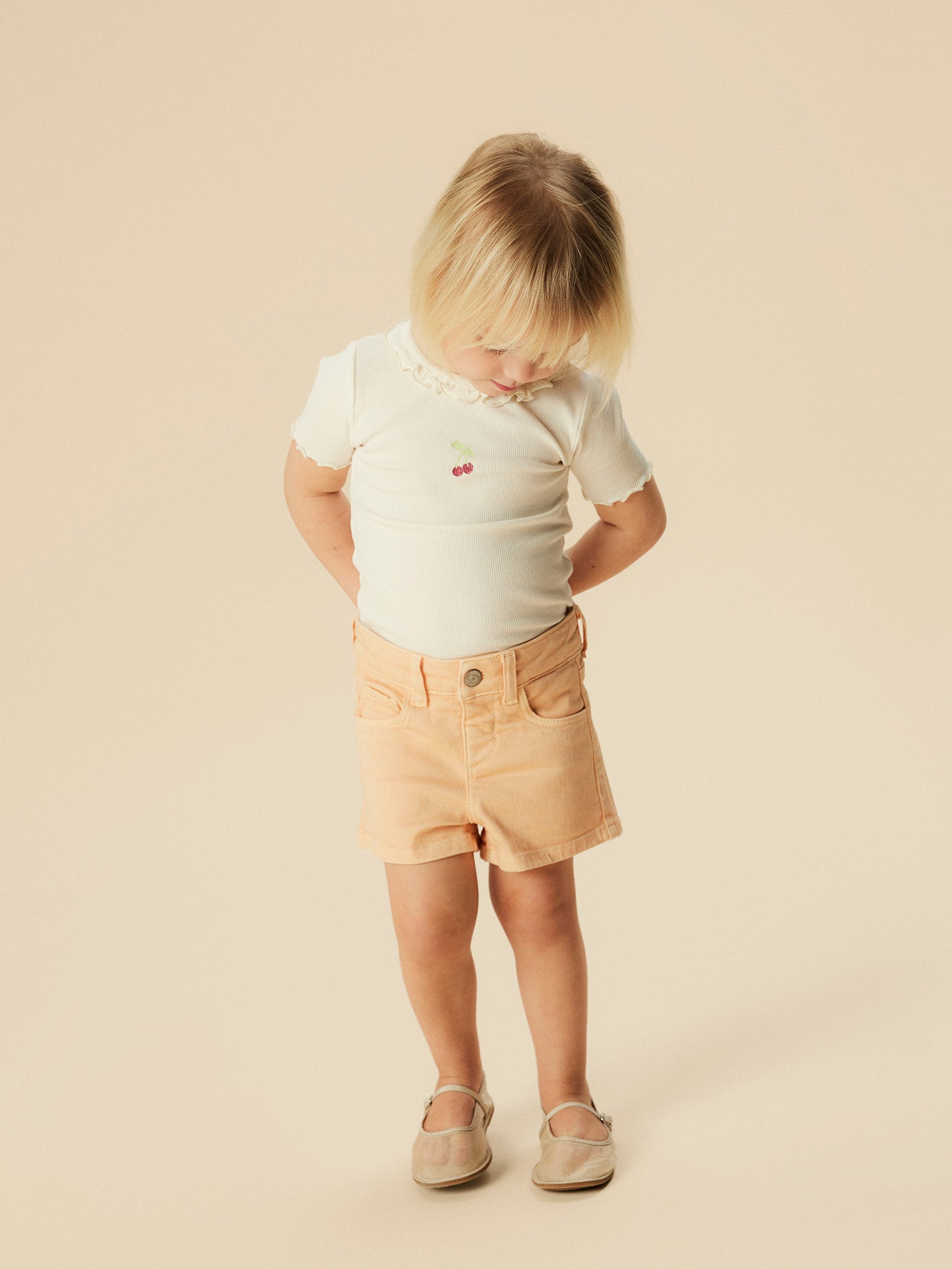 Παιδικό σορτς τζιν NMFROSE MOM TWILL SHORTS 13252820 | 13252820