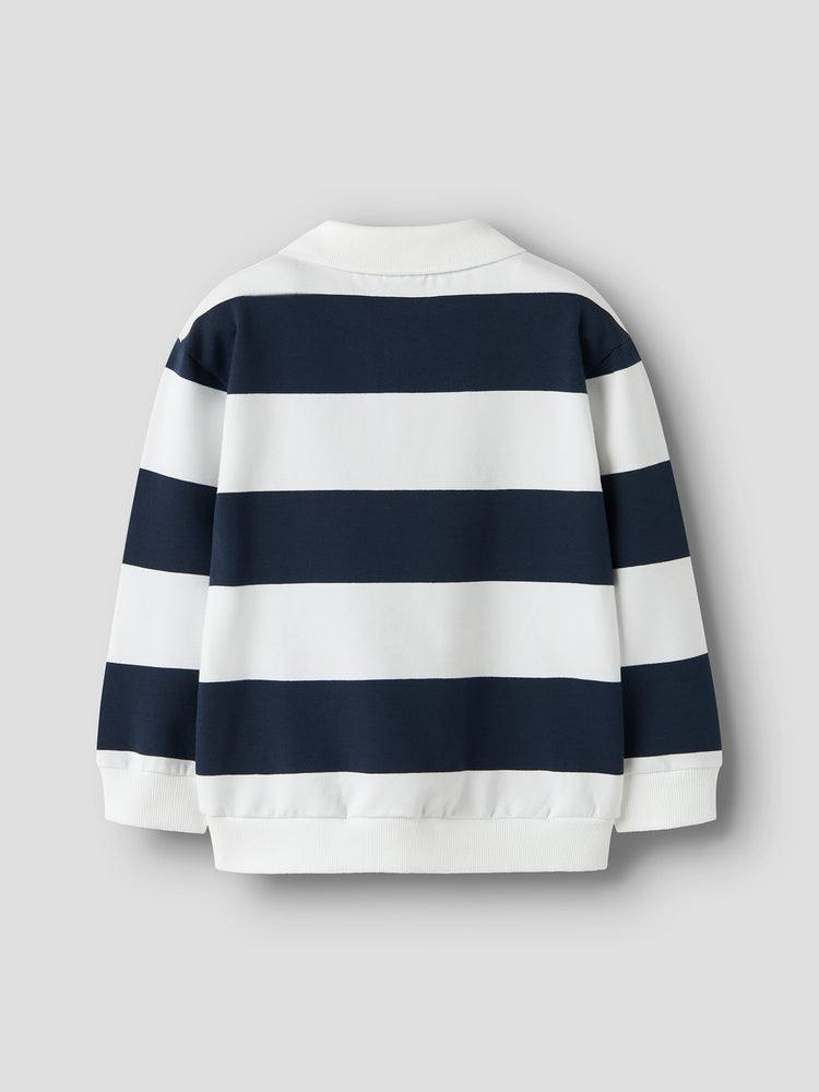 Παιδική μπλούζα polo ριγέ NMMLEOPOLD LS NREG SWEAT UNB 13246305 | 13246305