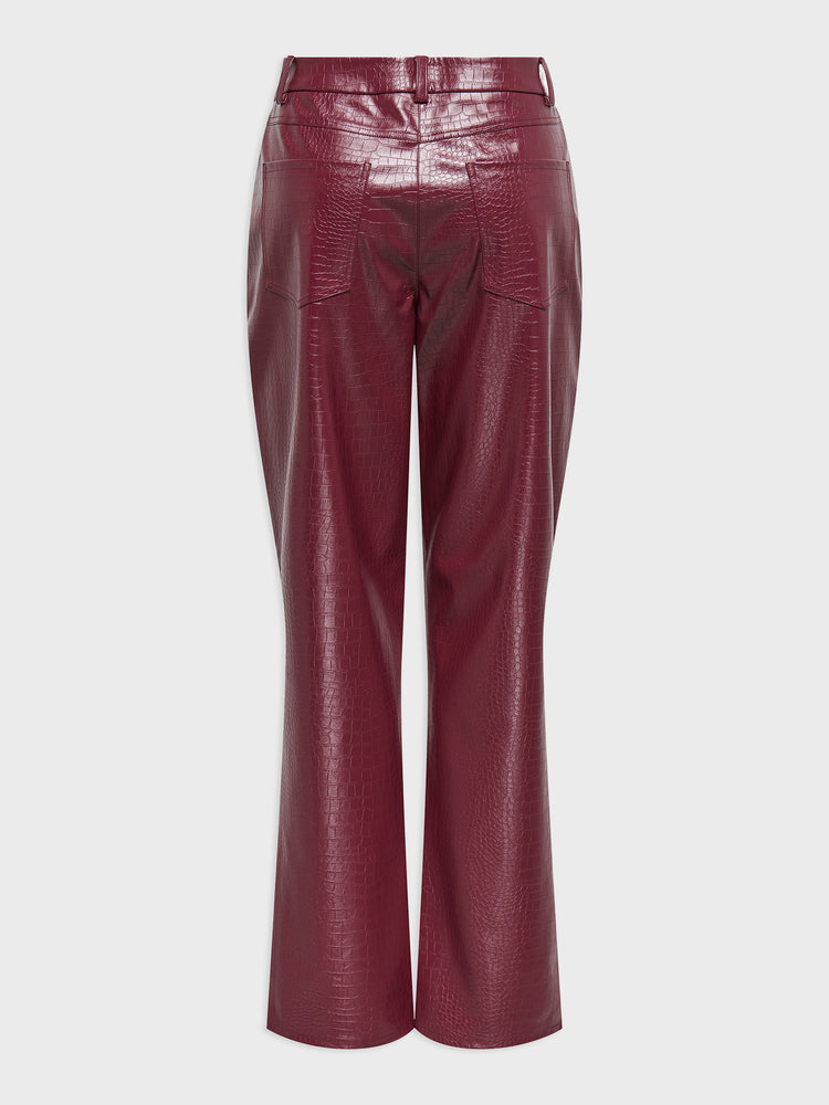 Γυναικείο παντελόνι δερματίνη ONLKARA FAUX LEATHER SNAKE PANT OTW 15348569 | 15348569