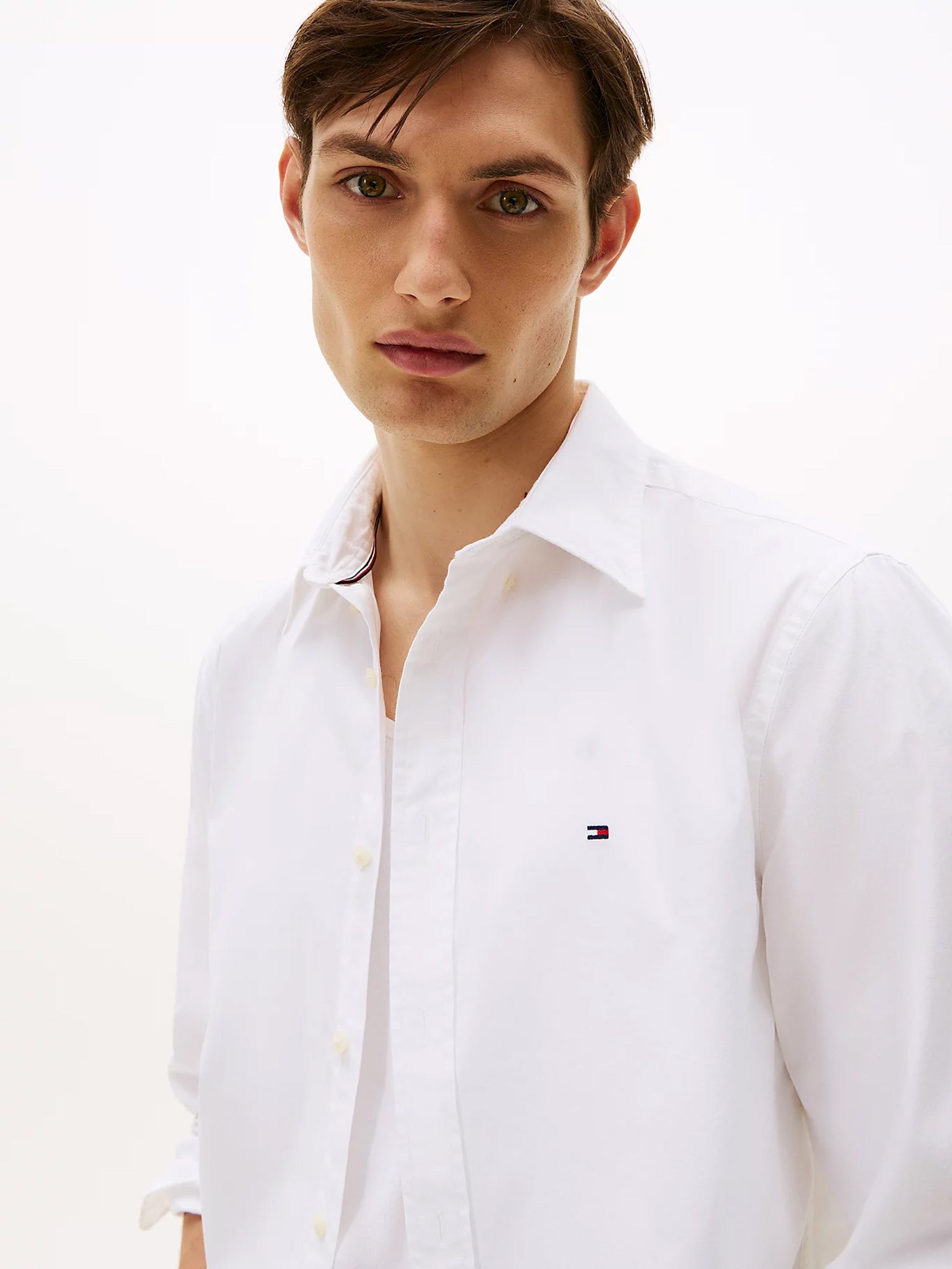 Ανδρικό πουκάμισο CORE FLEX POPLIN SOLID RF SHIRT MW0MW39988YBR | MW0MW39988YBR