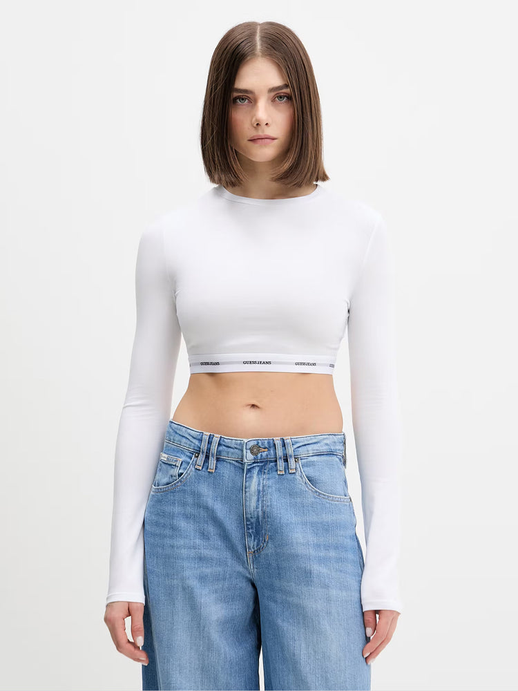 Γυναικείο crop top W5BZ09KBBU1G011 | W5BZ09KBBU1G011