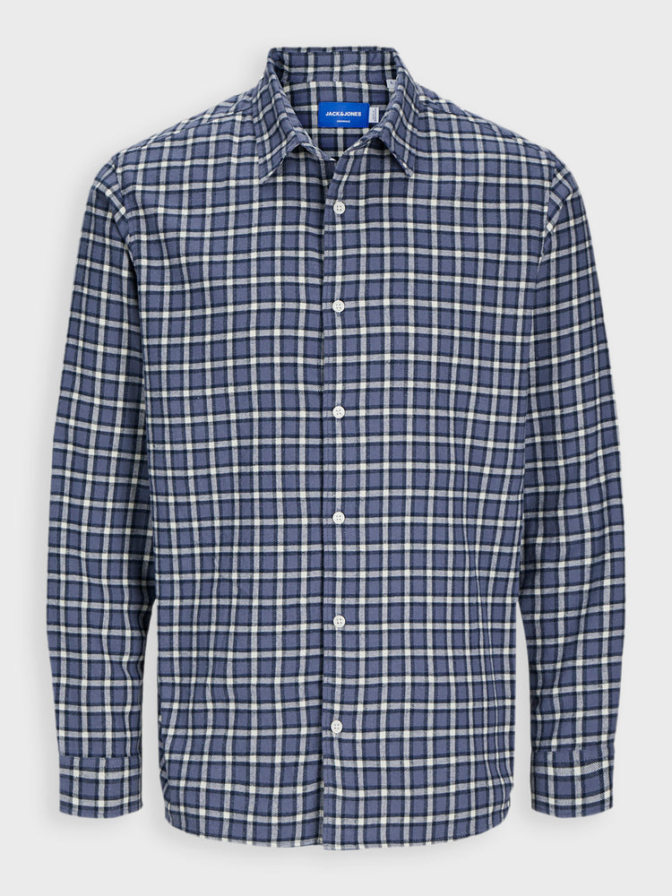 Ανδρικό πουκάμισο καρό JORJOSHUA FLANNEL CHECK SHIRT LS LN 12260776 | 12260776