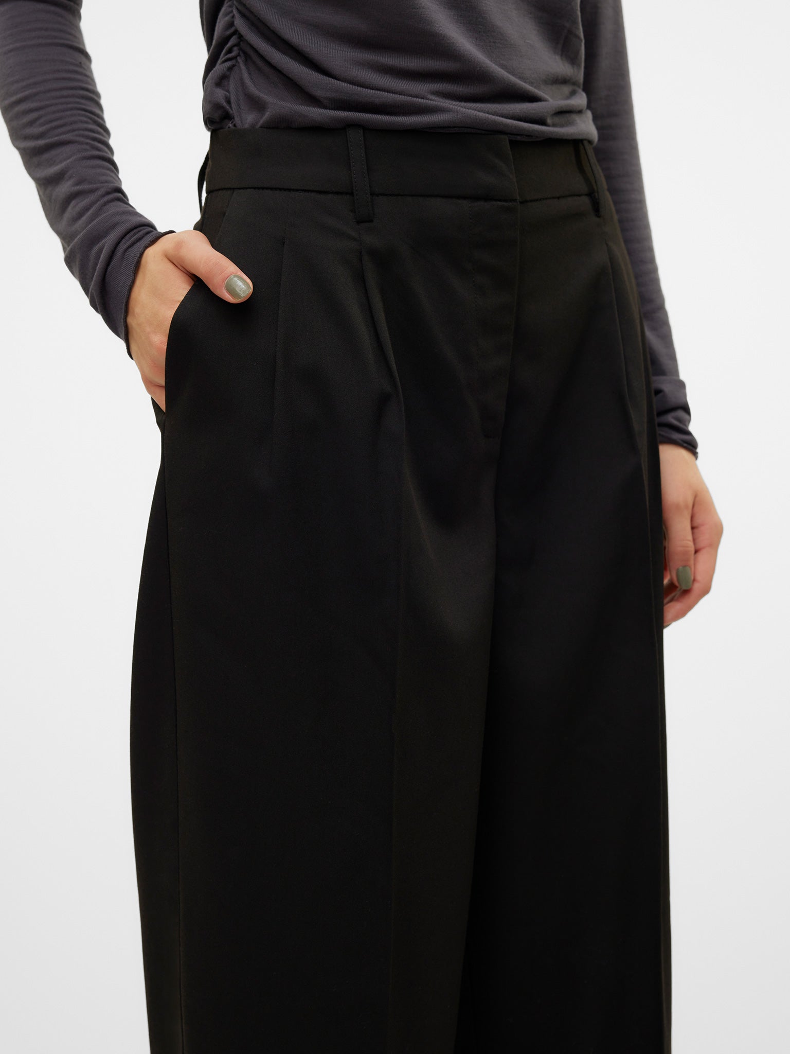 Γυναικείο παντελόνι VMNILA MW LOOSE DAD PANT NOOS 10320919 | 10320919