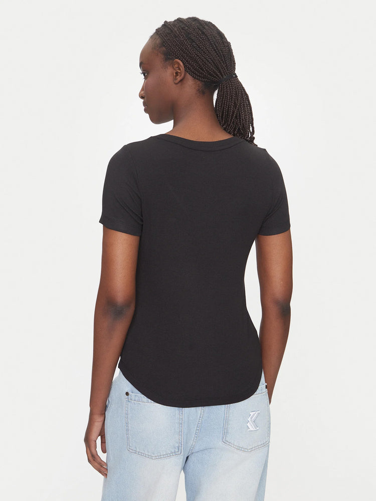 Γυναικείο t-shirt ριπ TJW REG SOFT RIB ESSENTIAL SS DW0DW20916BDS | DW0DW20916BDS